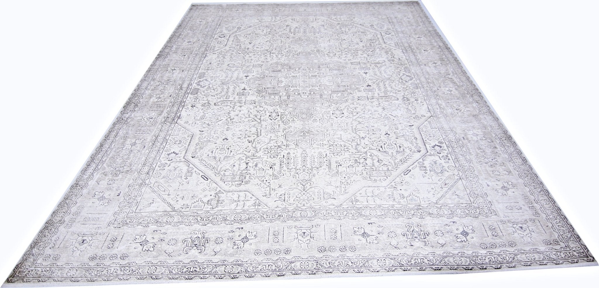 Handmade Vintage Persian Tabriz Rug | 326 x 246 cm | 10'8" x 8'1" - Najaf Rugs & Textile