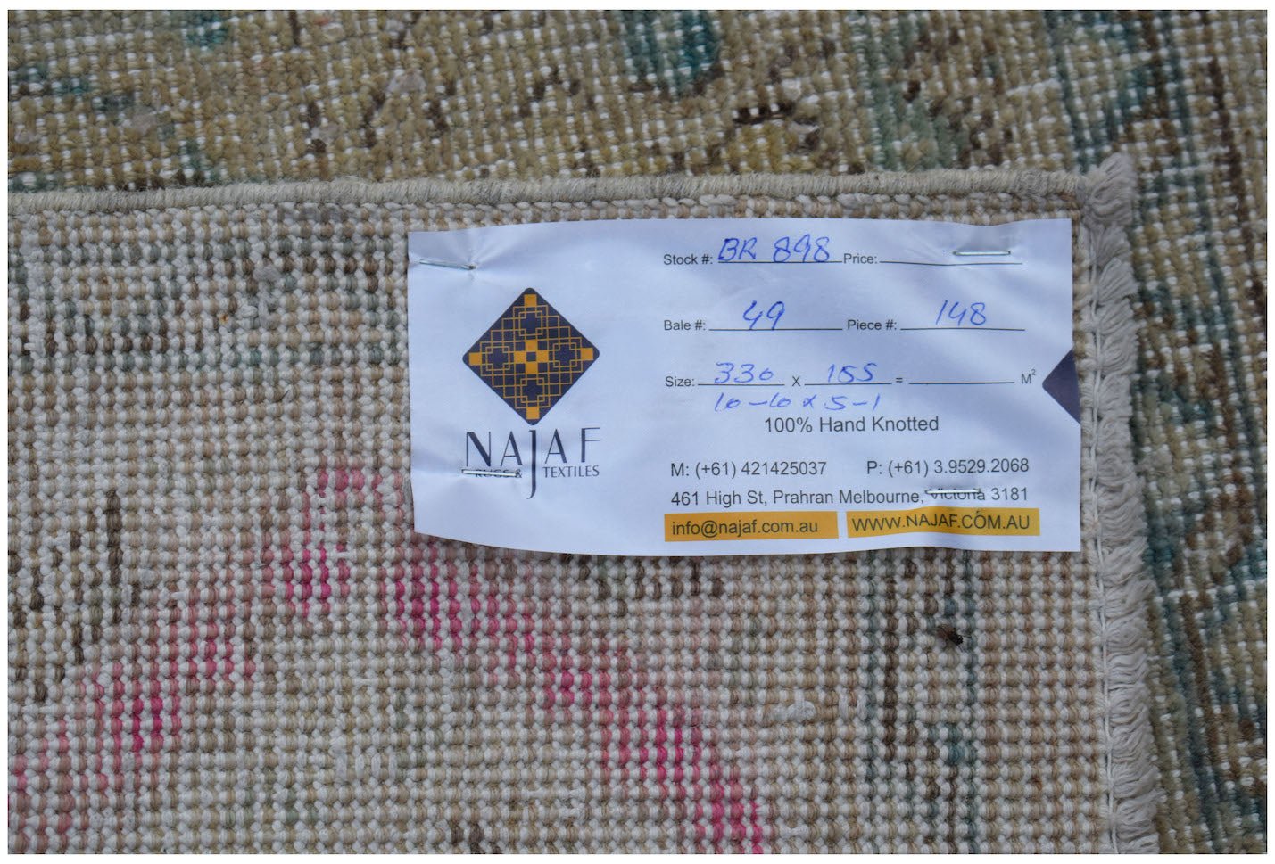 Handmade Vintage Persian Tabriz Rug | 330 x 155 cm | 10'10" x 5'1" - Najaf Rugs & Textile