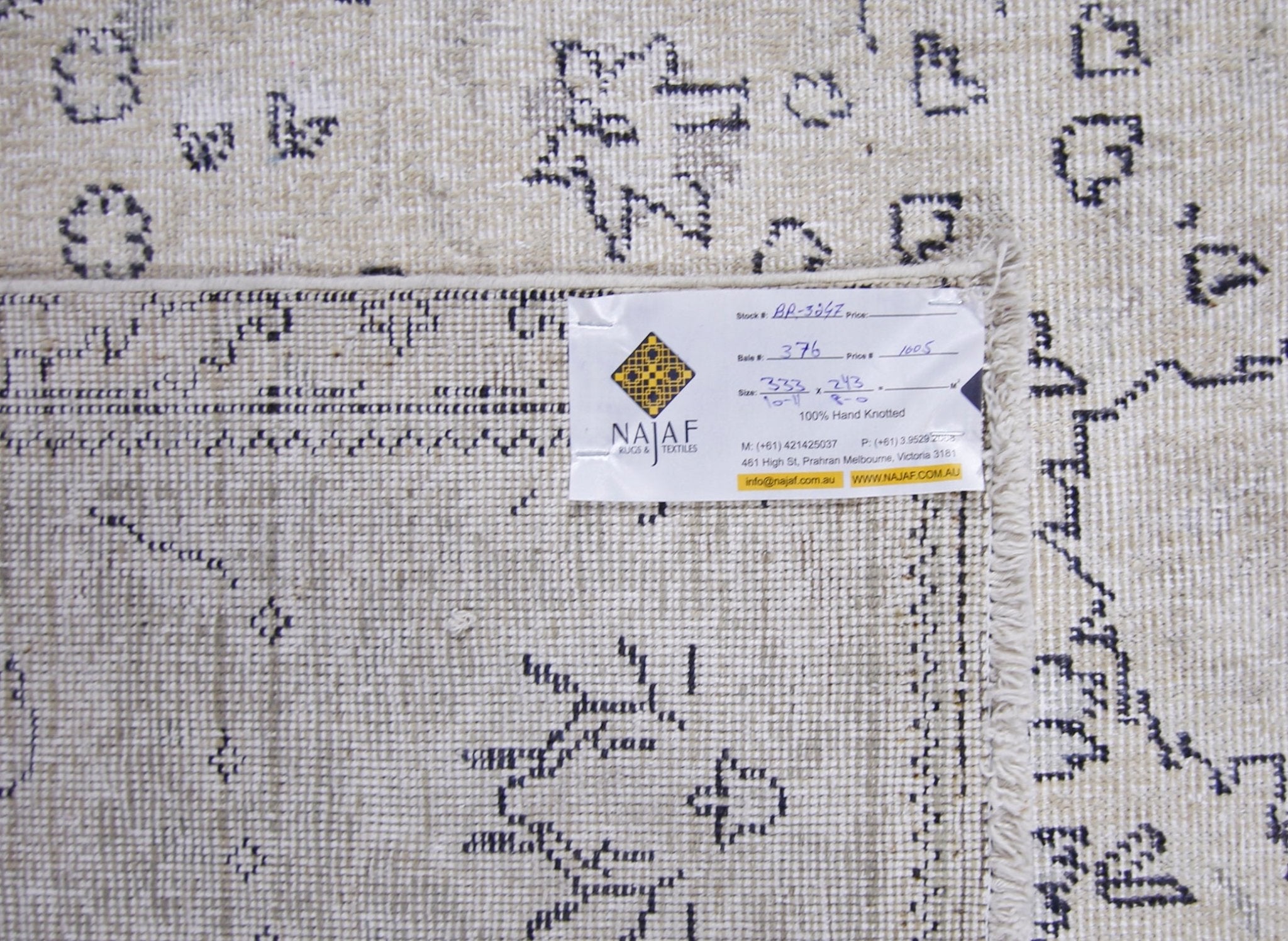 Handmade Vintage Persian Tabriz Rug | 333 x 243 cm | 10'11" x 8' - Najaf Rugs & Textile