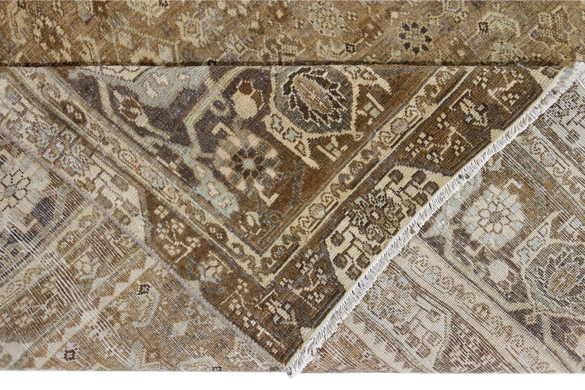 Handmade Vintage Persian Tabriz Rug | 333 x 250 cm | 10'11" x 8'2" - Najaf Rugs & Textile