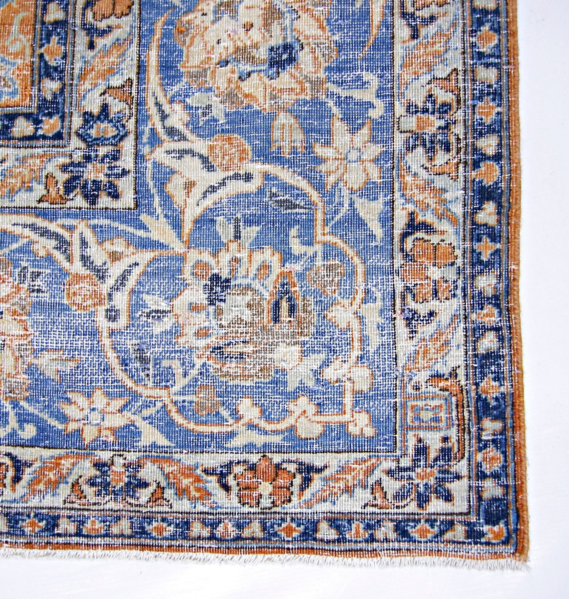 Handmade Vintage Persian Tabriz Rug | 335 x 227 cm | 11' x 7'5" - Najaf Rugs & Textile
