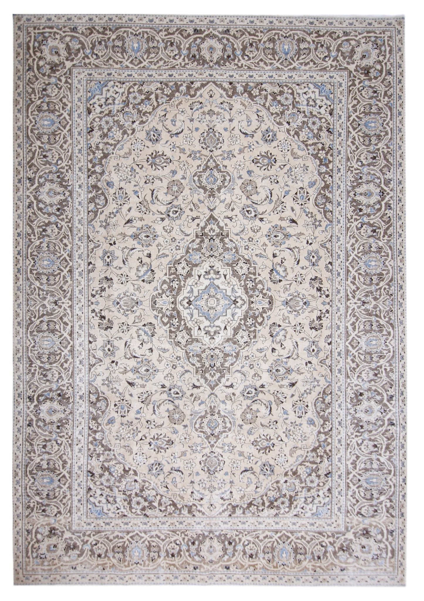 Handmade Vintage Persian Tabriz Rug | 341 x 236 cm | 11'2" x 7'9" - Najaf Rugs & Textile