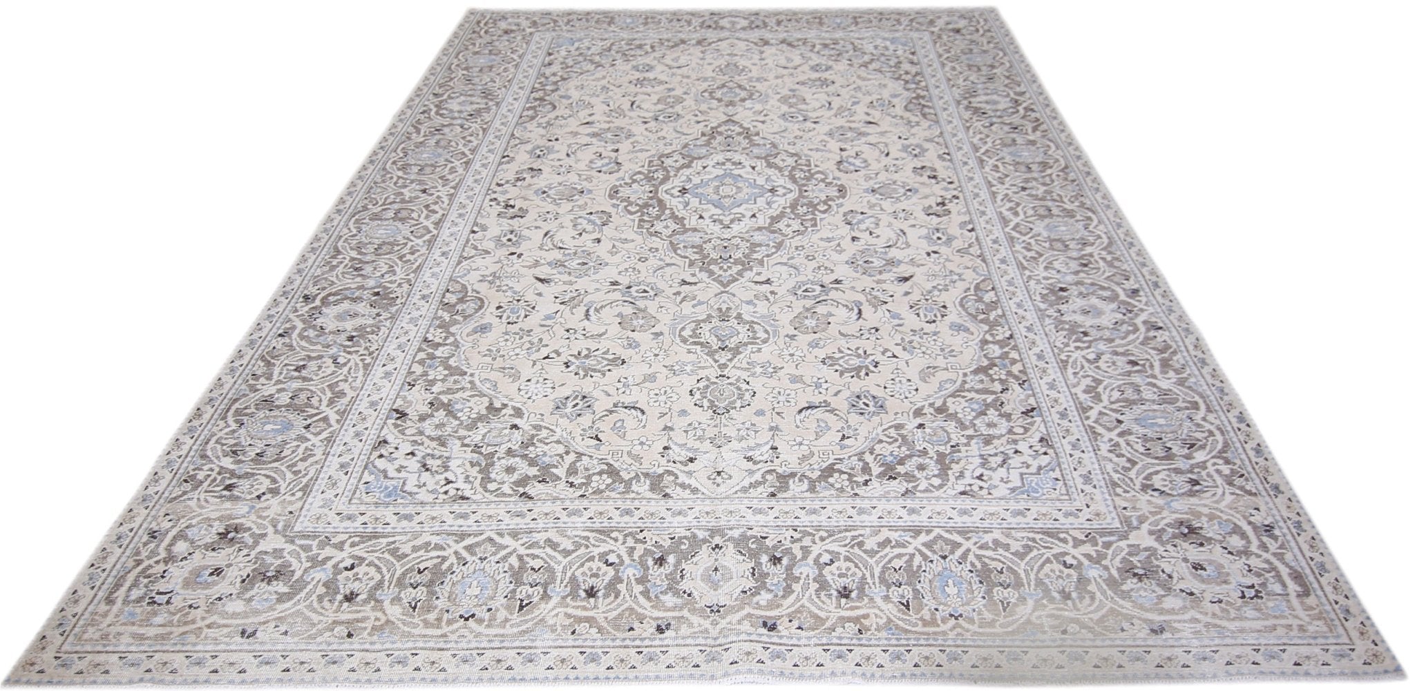 Handmade Vintage Persian Tabriz Rug | 341 x 236 cm | 11'2" x 7'9" - Najaf Rugs & Textile