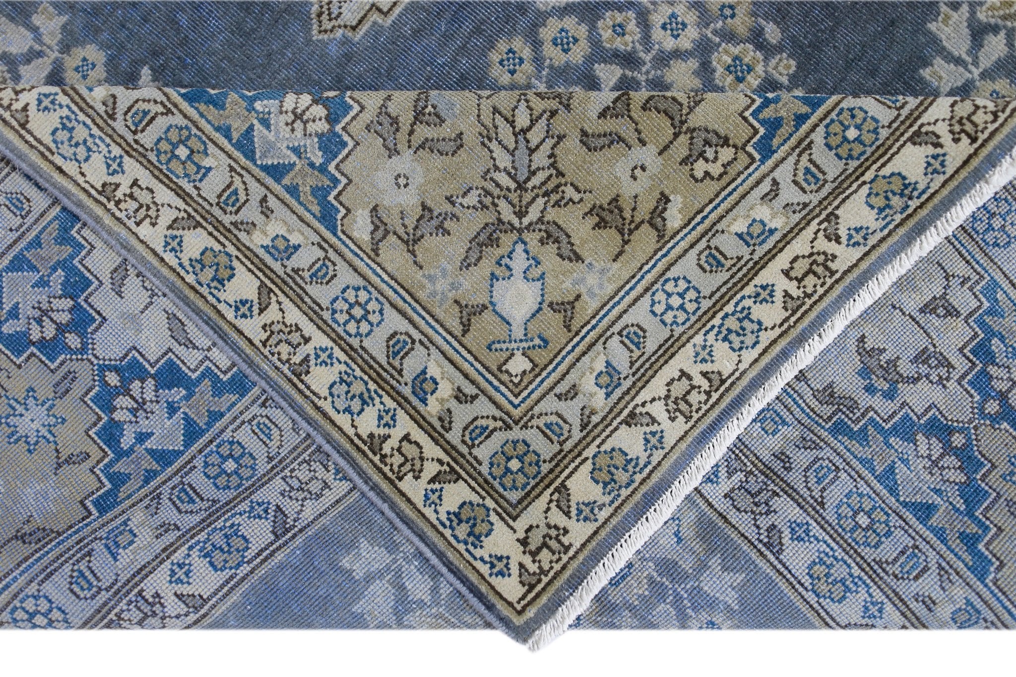 Handmade Vintage Persian Tabriz Rug | 348 x 256 cm | 11'5" x 8'5" - Najaf Rugs & Textile