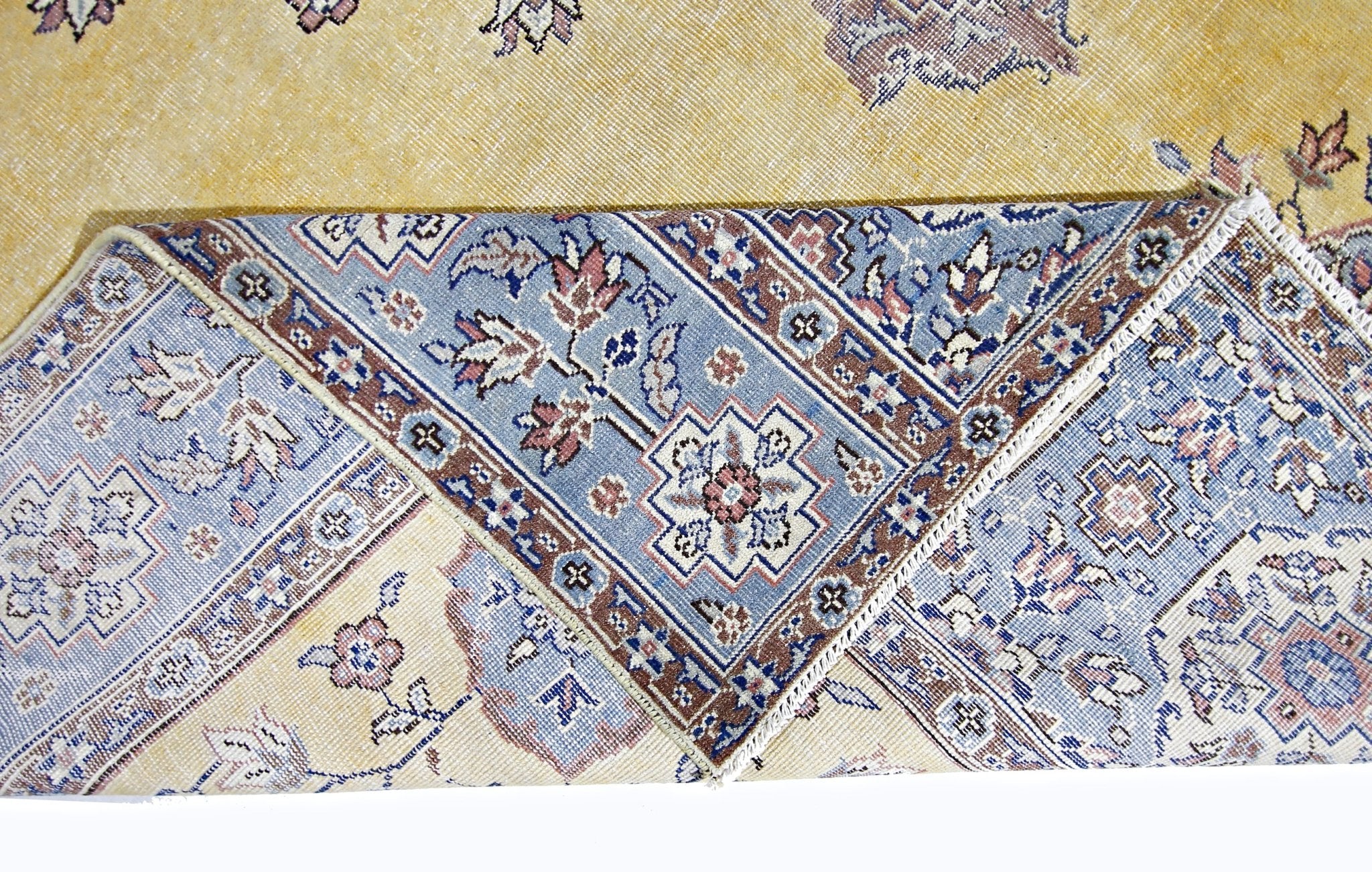 Handmade Vintage Persian Tabriz Rug | 359 x 273 cm | 11'9" x 8'11" - Najaf Rugs & Textile