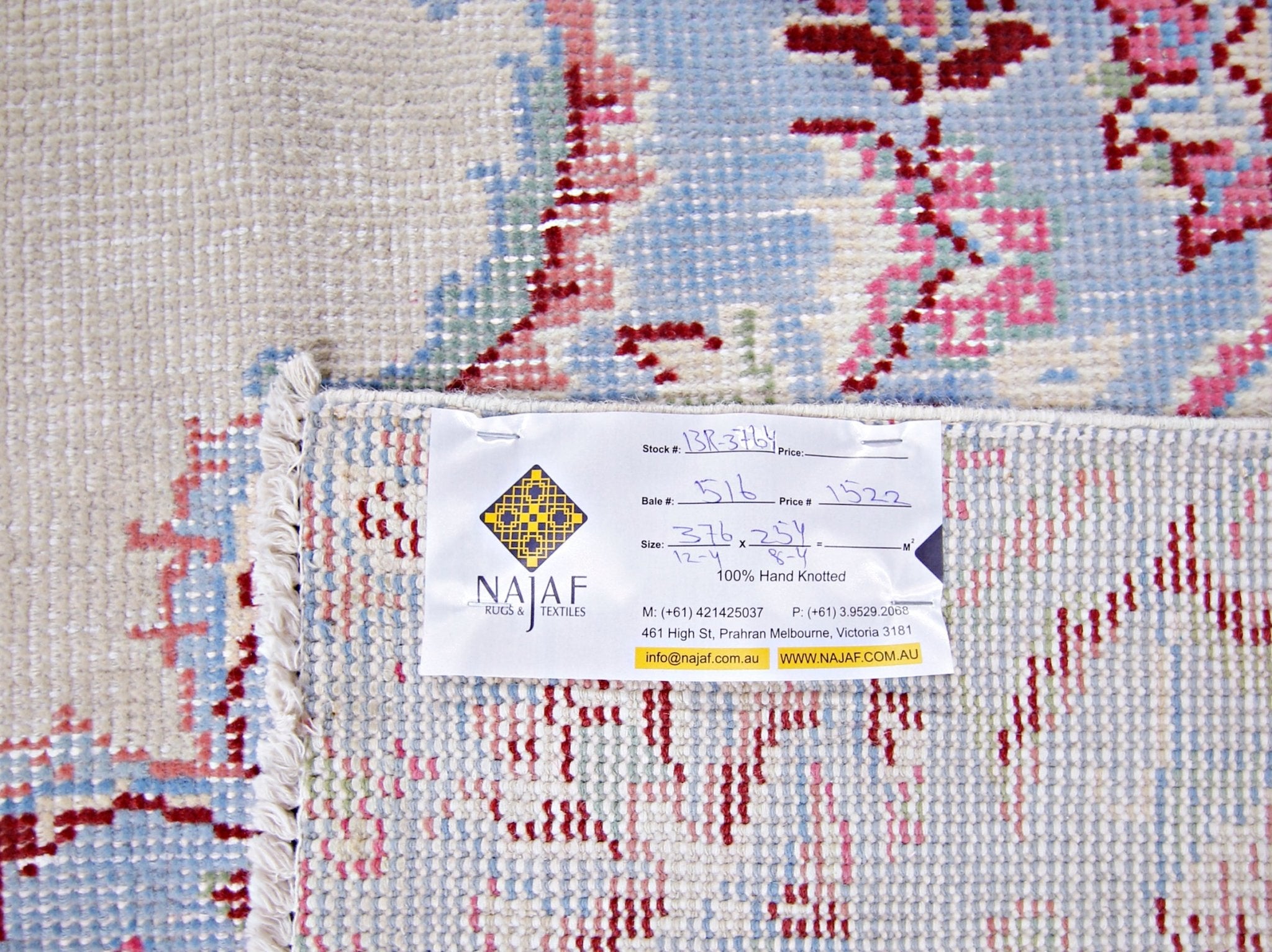 Handmade Vintage Persian Tabriz Rug | 376 x 254 cm | 12'4" x 8'4" - Najaf Rugs & Textile