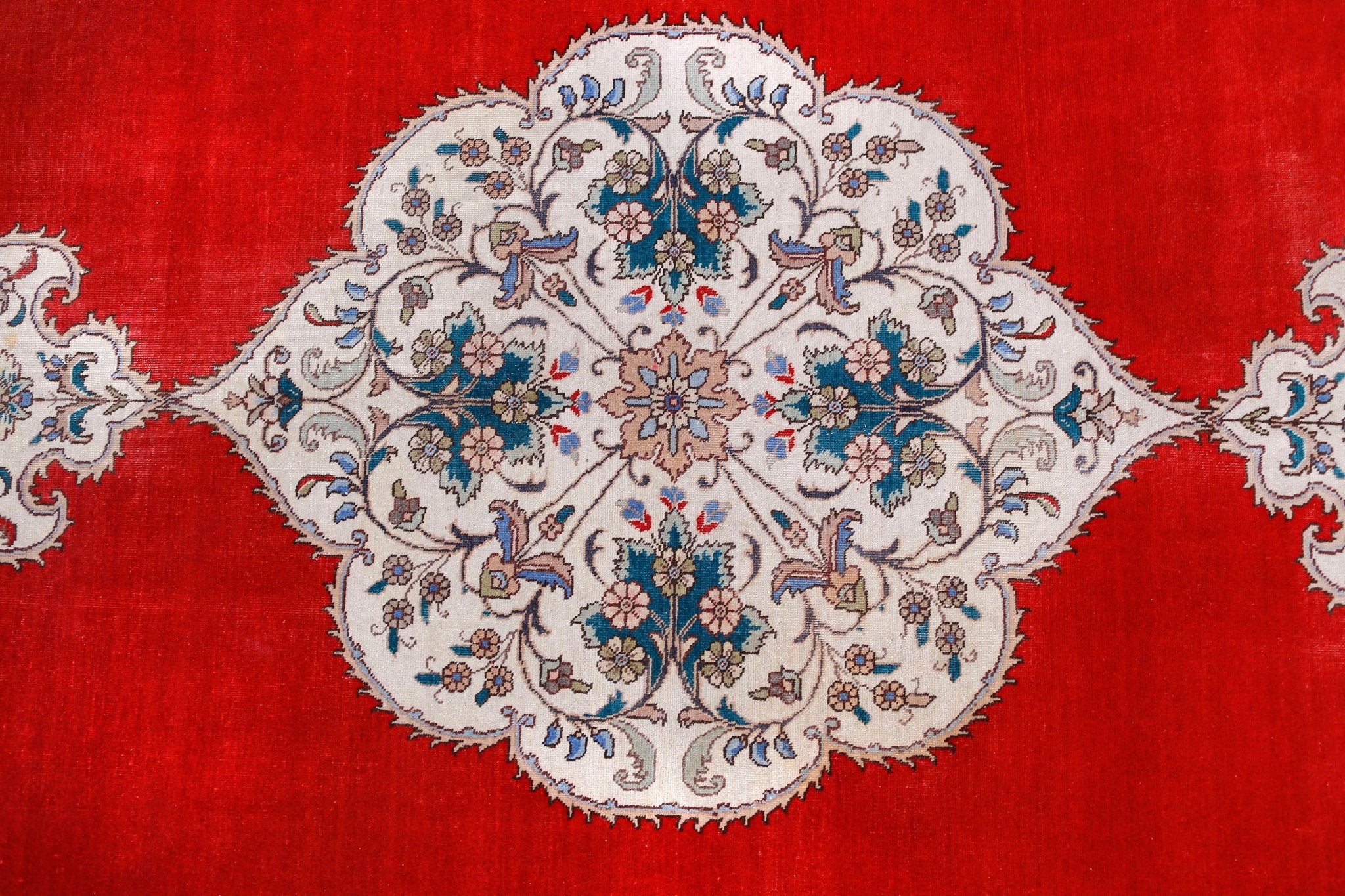 Handmade Vintage Persian Tabriz Rug | 383 x 292 cm | 12'7" x 9'7" - Najaf Rugs & Textile