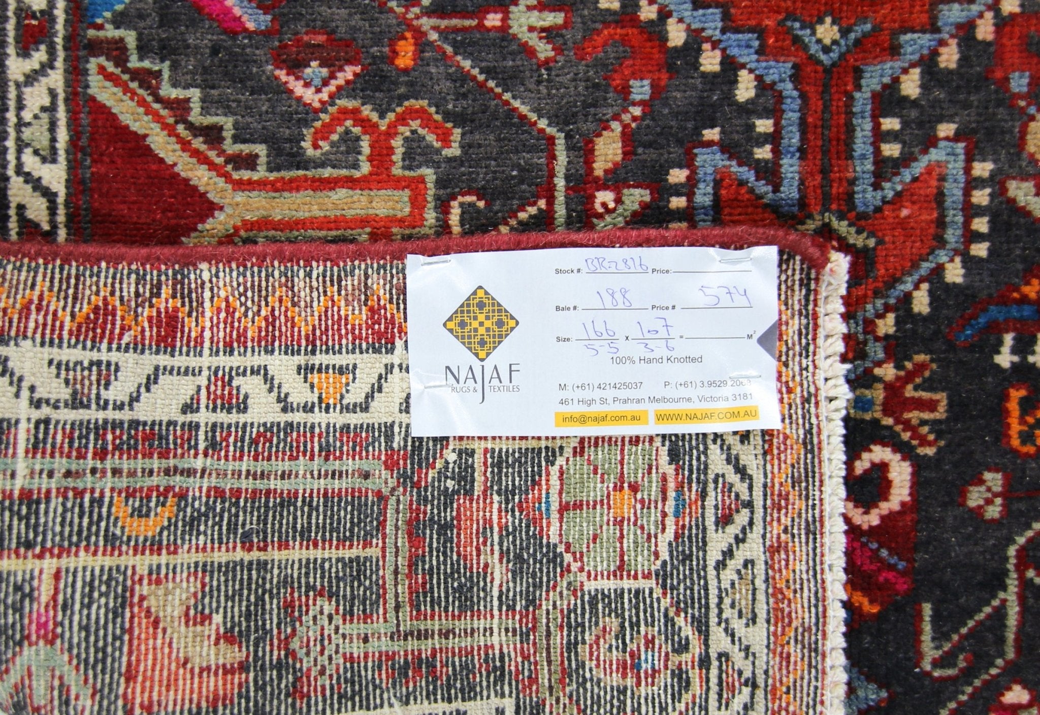 Handmade Vintage Persian Toyserkan Rug | 166 x 107 cm | 5'5" x 3'6" - Najaf Rugs & Textile