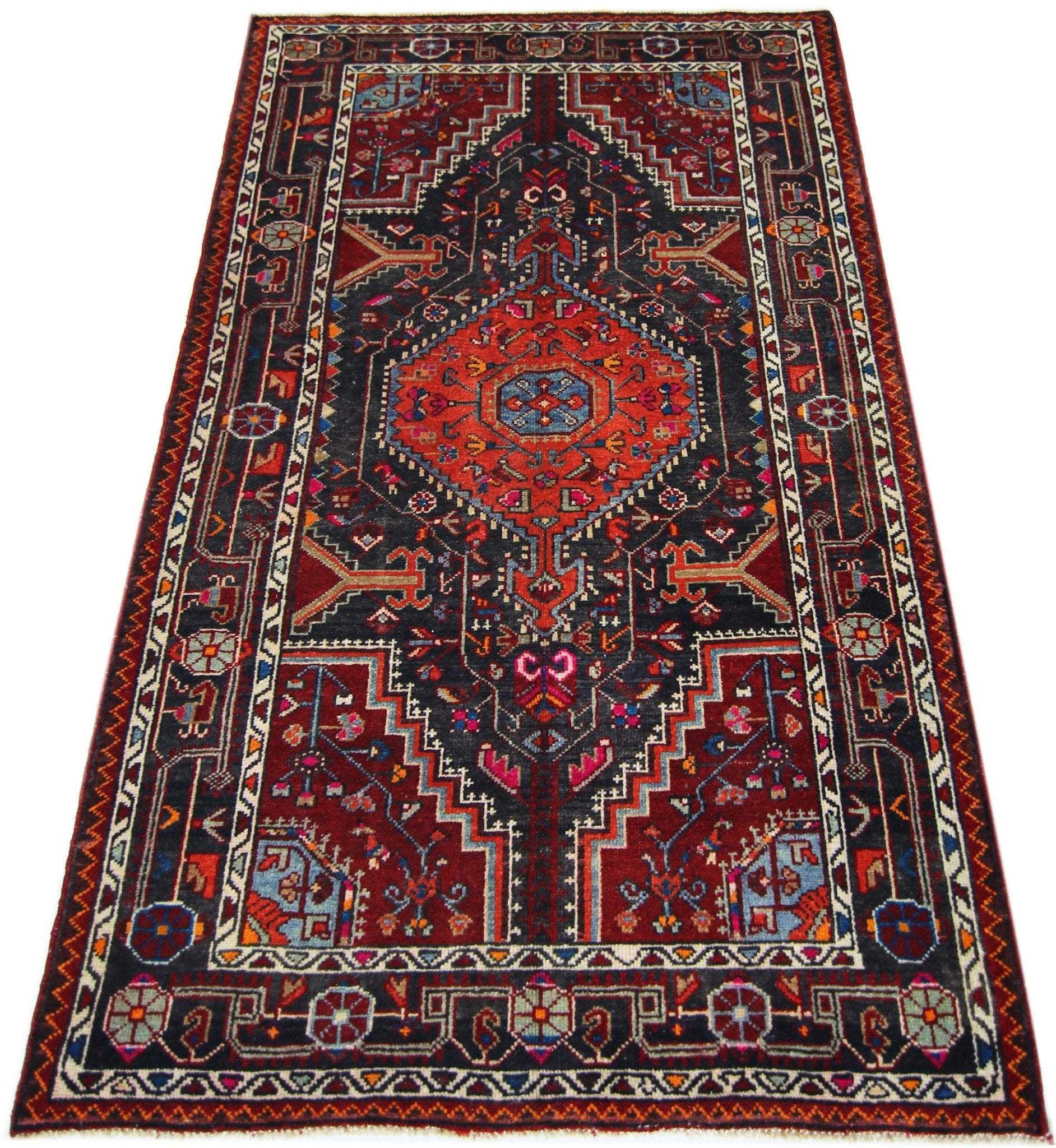 Handmade Vintage Persian Toyserkan Rug | 166 x 107 cm | 5'5" x 3'6" - Najaf Rugs & Textile