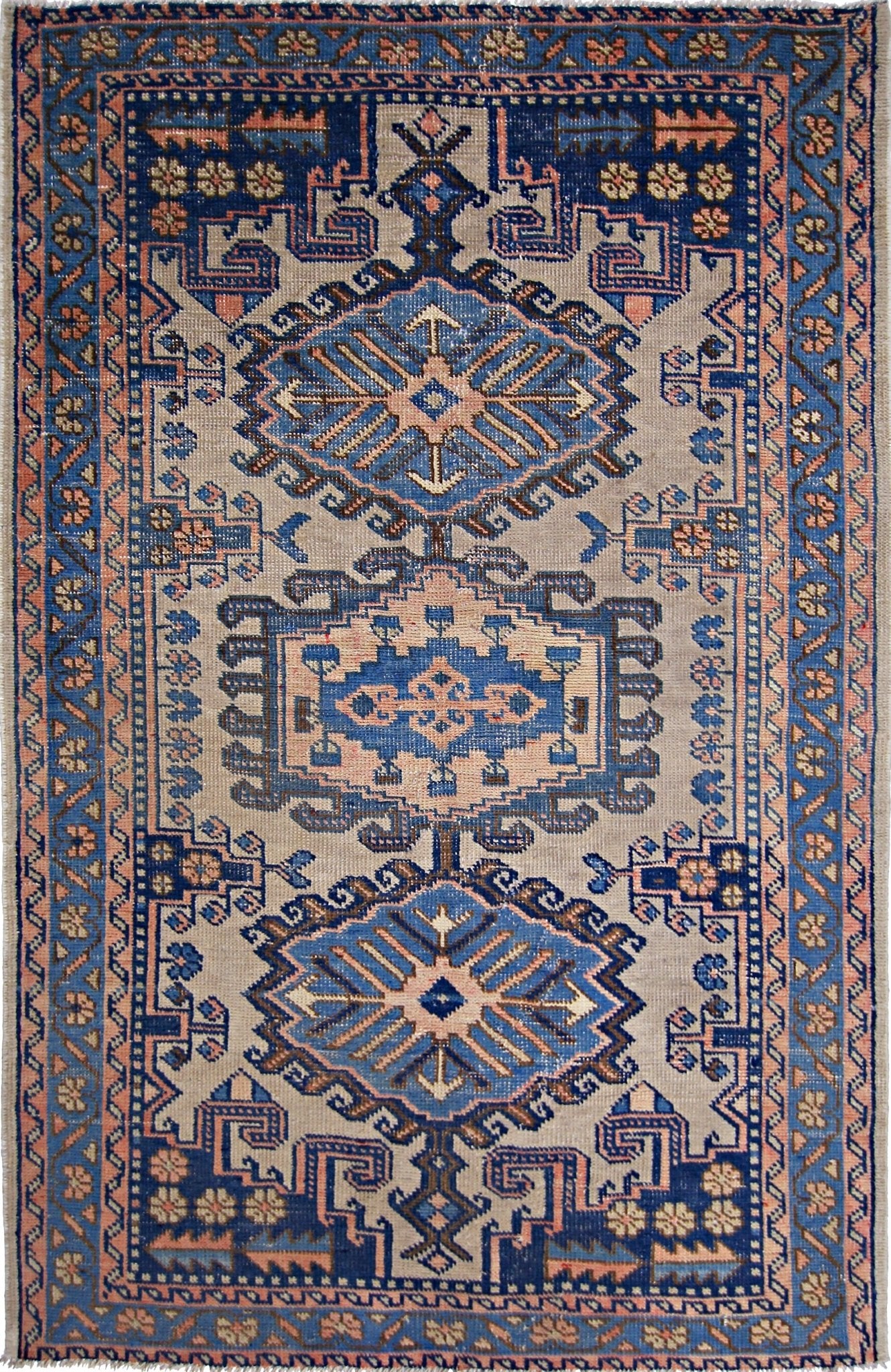 Handmade Vintage Persian Wiss Rug | 154 x 102 cm | 5'1" x 3'4" - Najaf Rugs & Textile