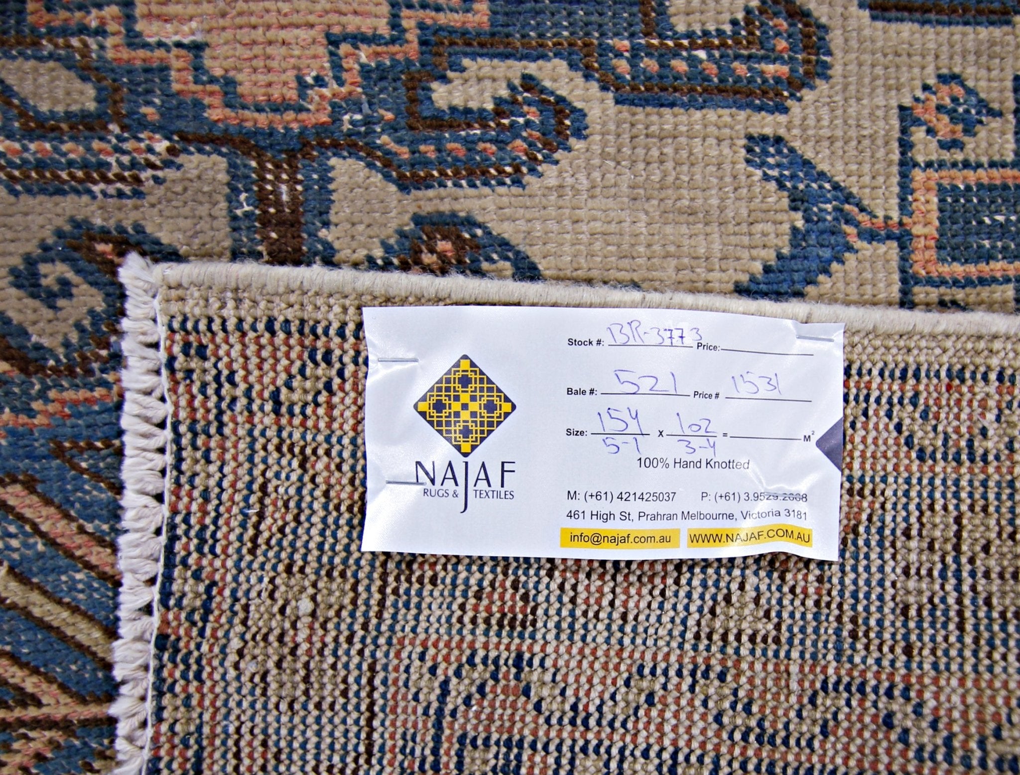 Handmade Vintage Persian Wiss Rug | 154 x 102 cm | 5'1" x 3'4" - Najaf Rugs & Textile