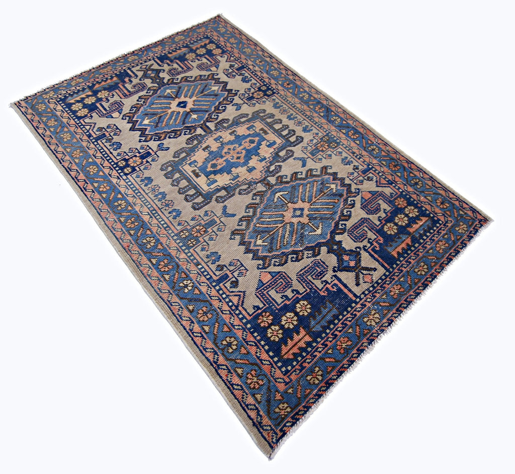 Handmade Vintage Persian Wiss Rug | 154 x 102 cm | 5'1" x 3'4" - Najaf Rugs & Textile