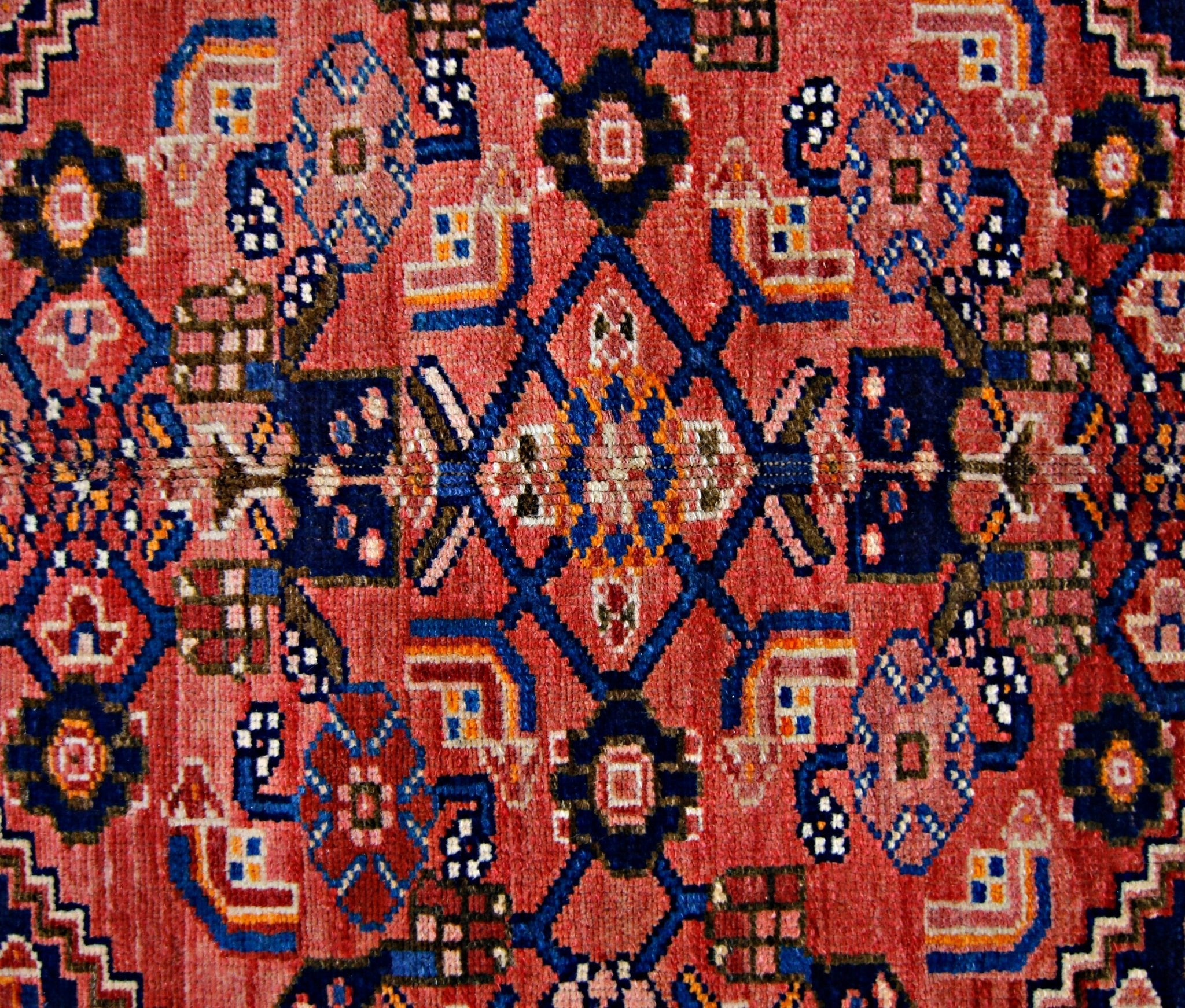 Handmade Vintage Persian Zanjan Rug | 205 x 130 cm | 6'9" x 4'3" - Najaf Rugs & Textile