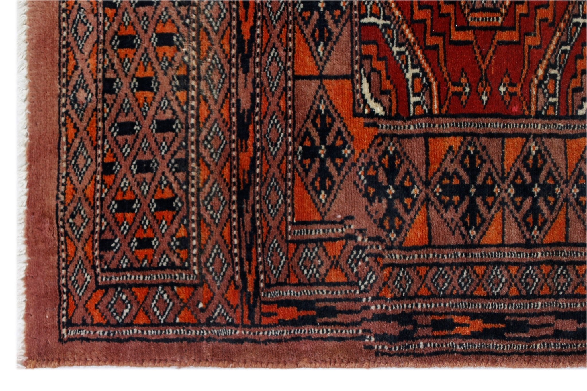 Handmade Vintage Princess Bokhara Hallway Runner | 147 x 64 cm | 4'10" x 2'1" - Najaf Rugs & Textile