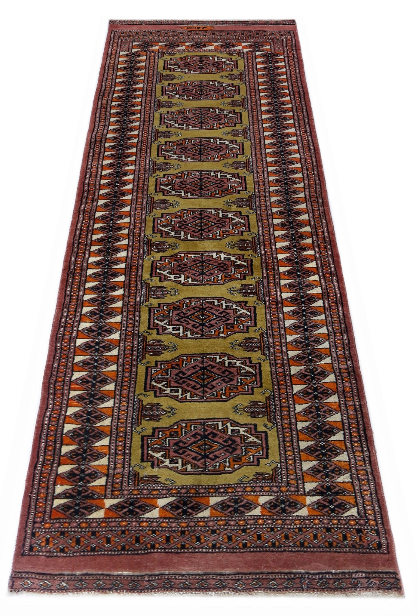 Handmade Vintage Princess Bokhara Hallway Runner | 193 x 64 cm | 6'4" x 2'1" - Najaf Rugs & Textile