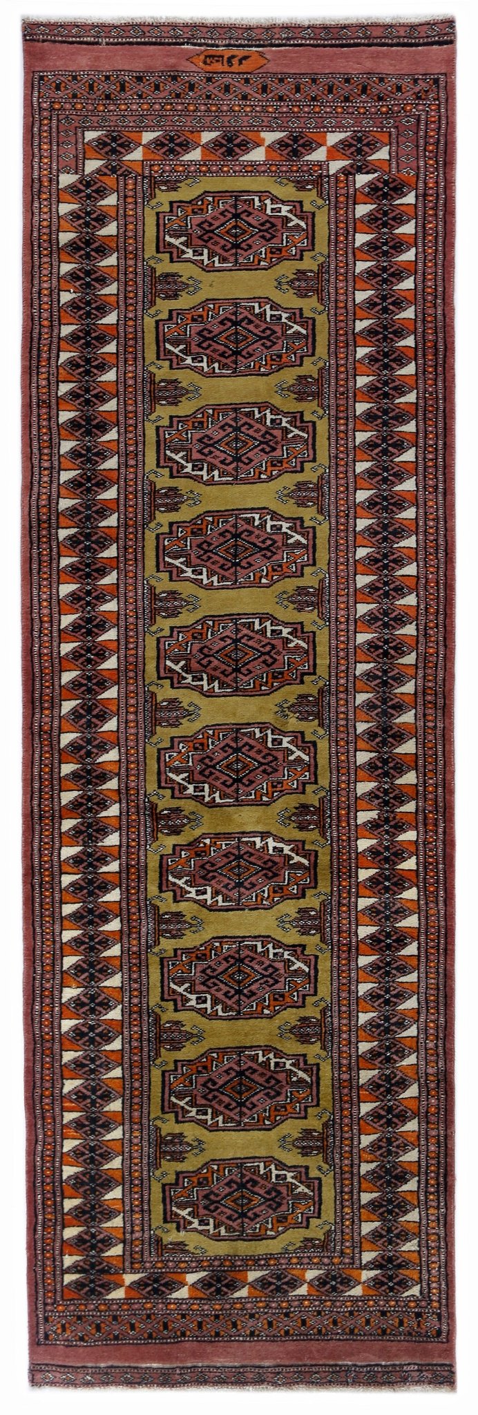 Handmade Vintage Princess Bokhara Hallway Runner | 193 x 64 cm | 6'4" x 2'1" - Najaf Rugs & Textile