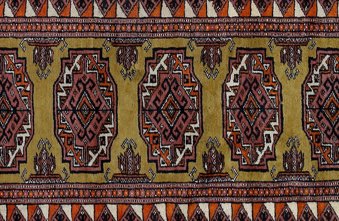 Handmade Vintage Princess Bokhara Hallway Runner | 193 x 64 cm | 6'4" x 2'1" - Najaf Rugs & Textile