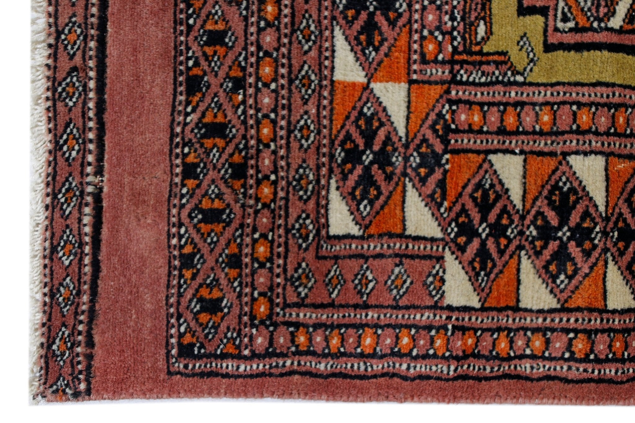 Handmade Vintage Princess Bokhara Hallway Runner | 193 x 64 cm | 6'4" x 2'1" - Najaf Rugs & Textile