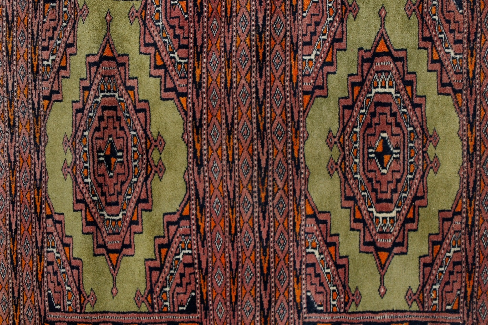 Handmade Vintage Princess Bokhara Hallway Runner | 215 x 64 cm | 7'1" x 2'1" - Najaf Rugs & Textile