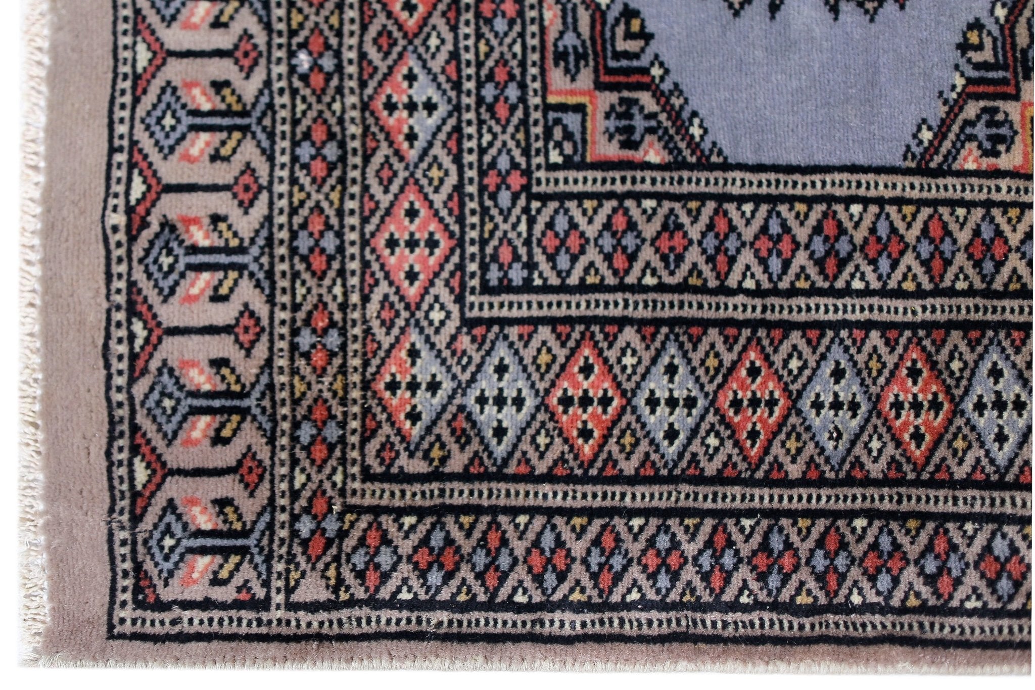 Handmade Vintage Princess Bokhara Hallway Runner | 224 x 78 cm | 7'4" x 2'6" - Najaf Rugs & Textile
