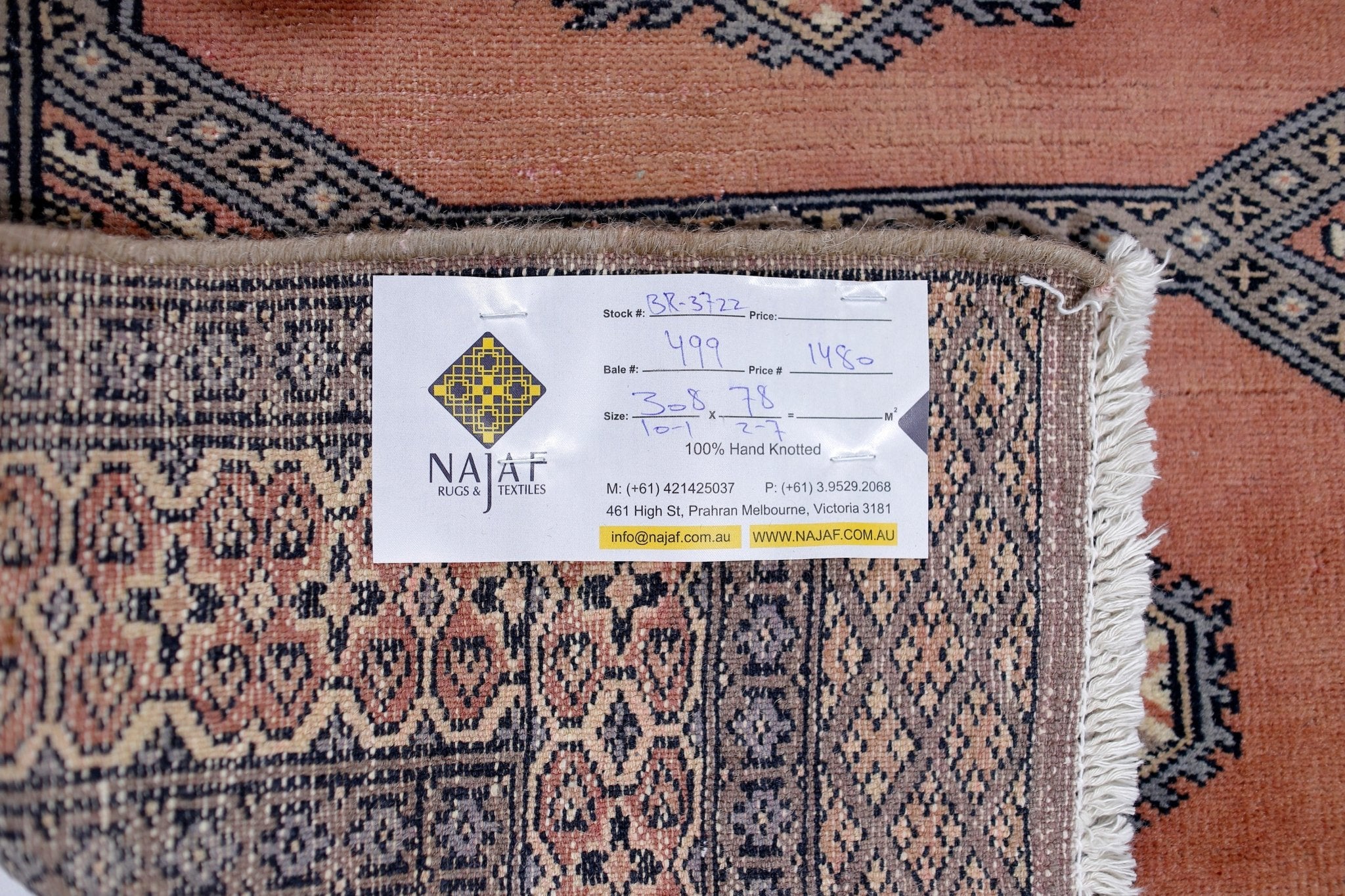 Handmade Vintage Princess Bokhara Hallway Runner | 308 x 78 cm | 10'1" x 2'7" - Najaf Rugs & Textile