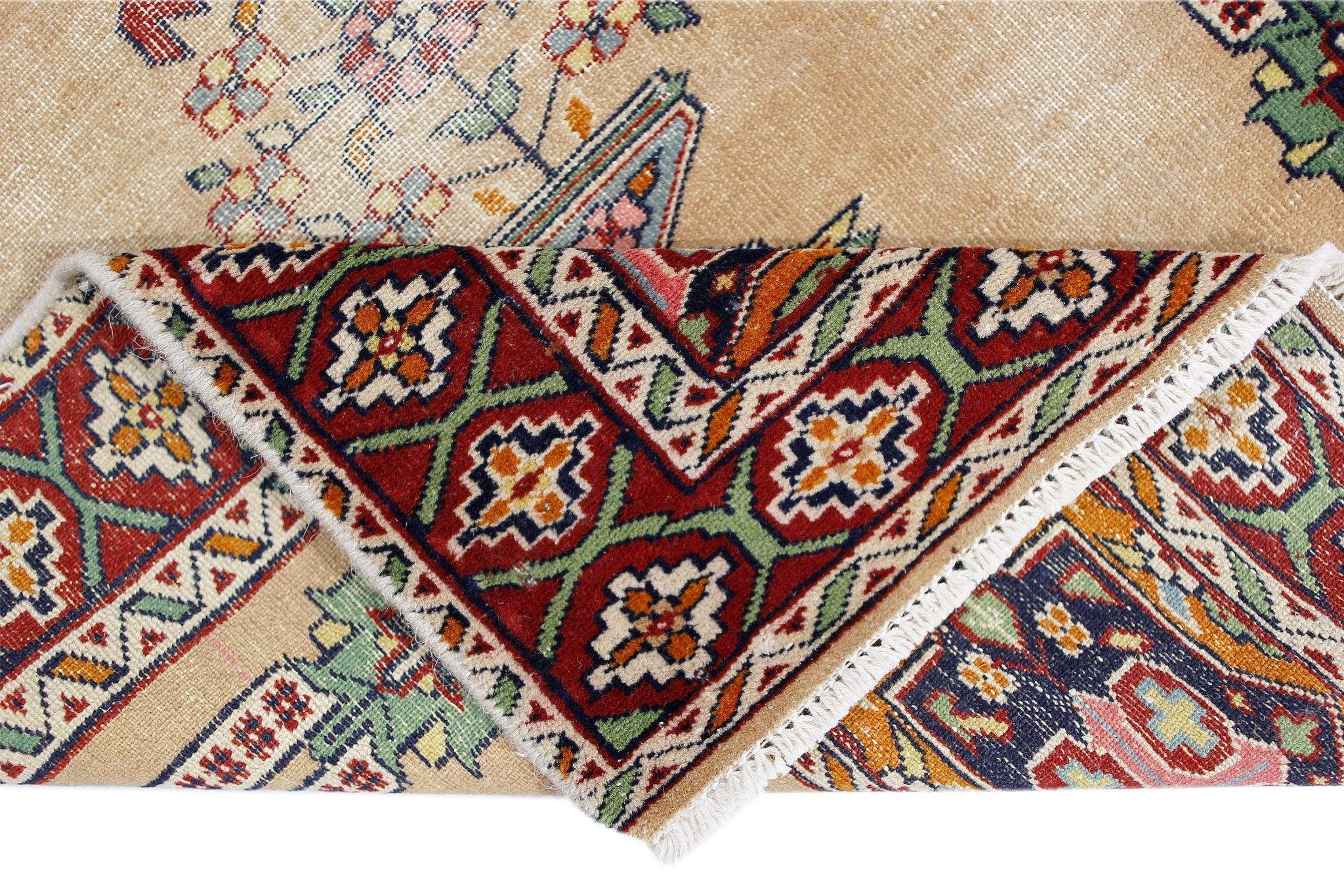 Handmade Vintage Princess Bokhara Prayer Rug | 122 x 74 cm | 4' x 2'5" - Najaf Rugs & Textile