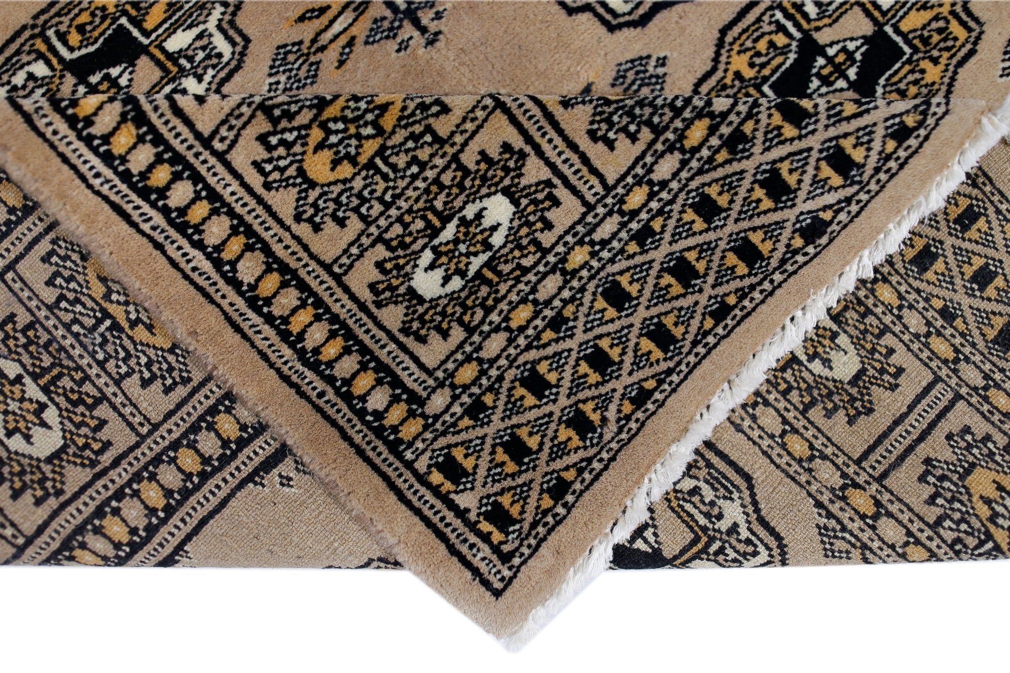 Handmade Vintage Princess Bokhara Rug | 117 x 80 cm | 3'10" x 2'7" - Najaf Rugs & Textile