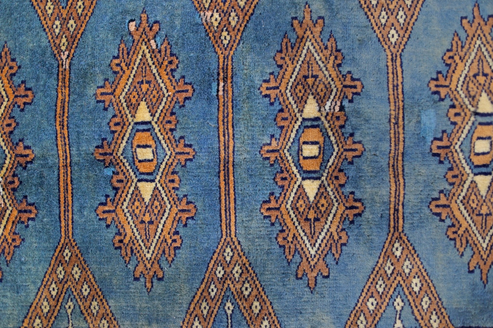 Handmade Vintage Princess Bokhara Rug | 119 x 72 cm | 3'11" x 2'4" - Najaf Rugs & Textile