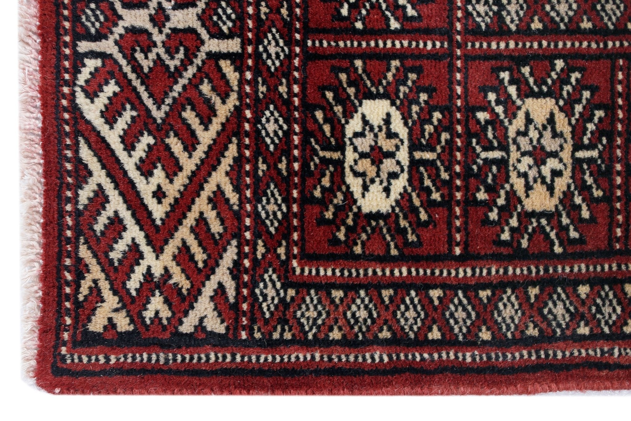 Handmade Vintage Princess Bokhara Rug | 120 x 77 cm | 3'11" x 2'6" - Najaf Rugs & Textile