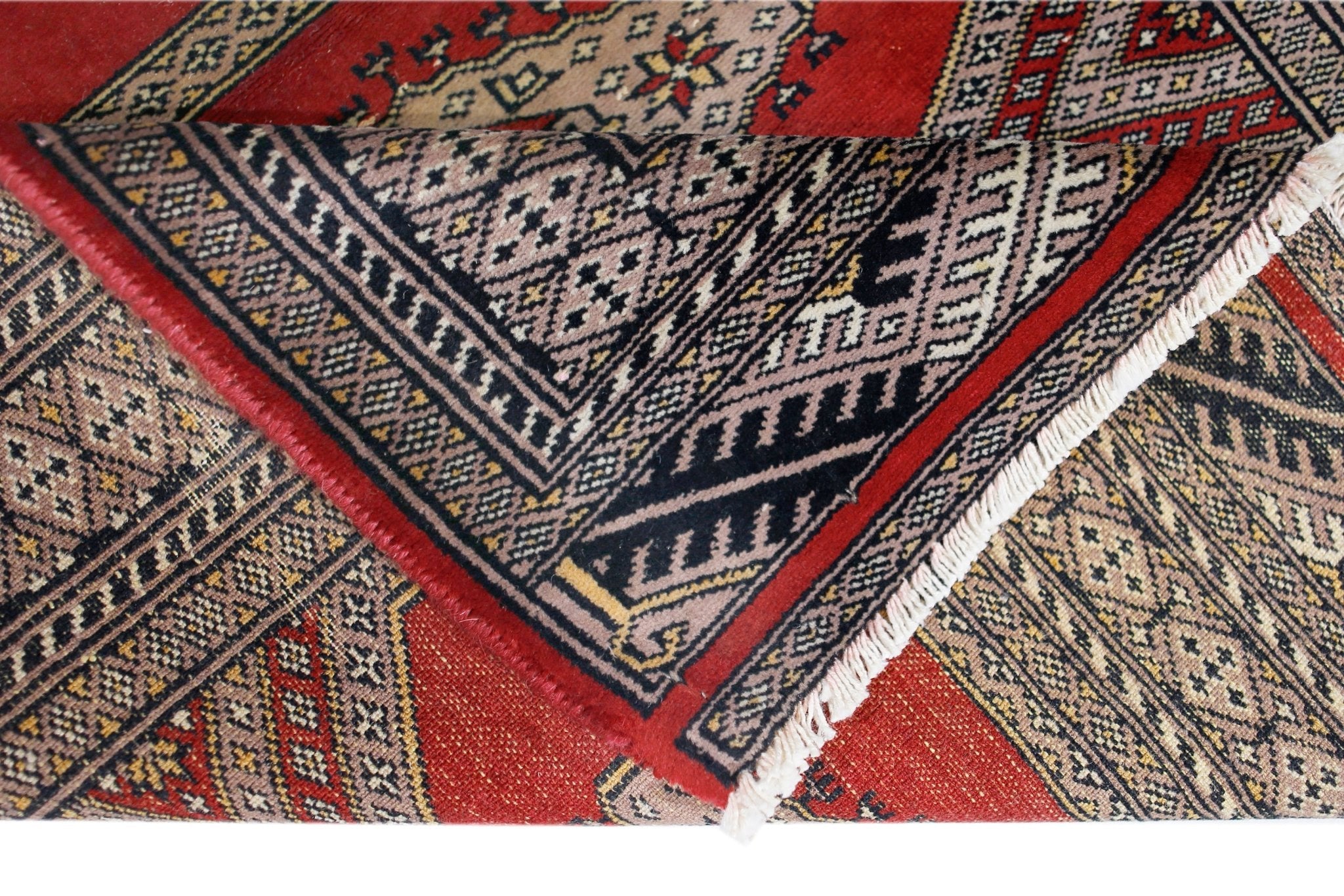 Handmade Vintage Princess Bokhara Rug | 120 x 79 cm | 3'11" x 2'7" - Najaf Rugs & Textile