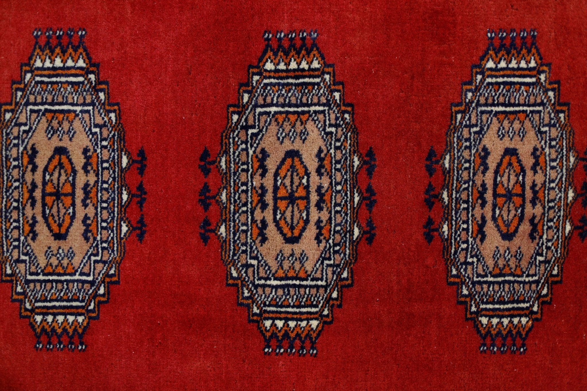 Handmade Vintage Princess Bokhara Rug | 130 x 75 cm | 4'3" x 2'5" - Najaf Rugs & Textile