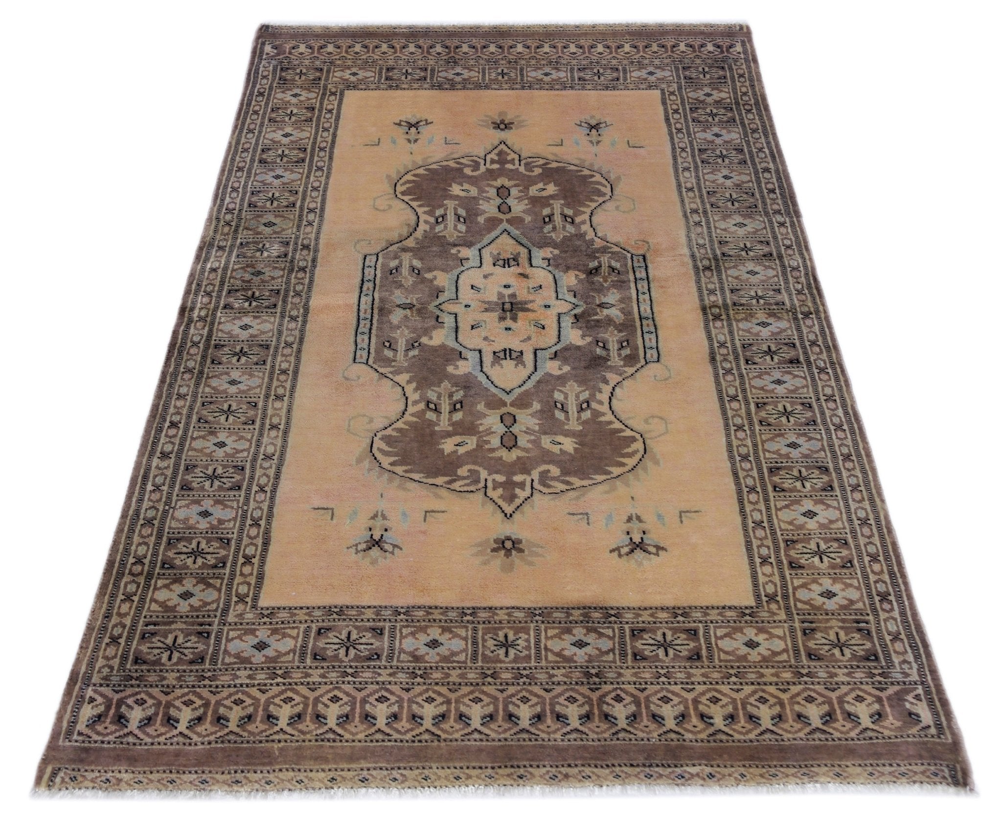 Handmade Vintage Princess Bokhara Rug | 131 x 83 cm | 4'4" x 2'9" - Najaf Rugs & Textile