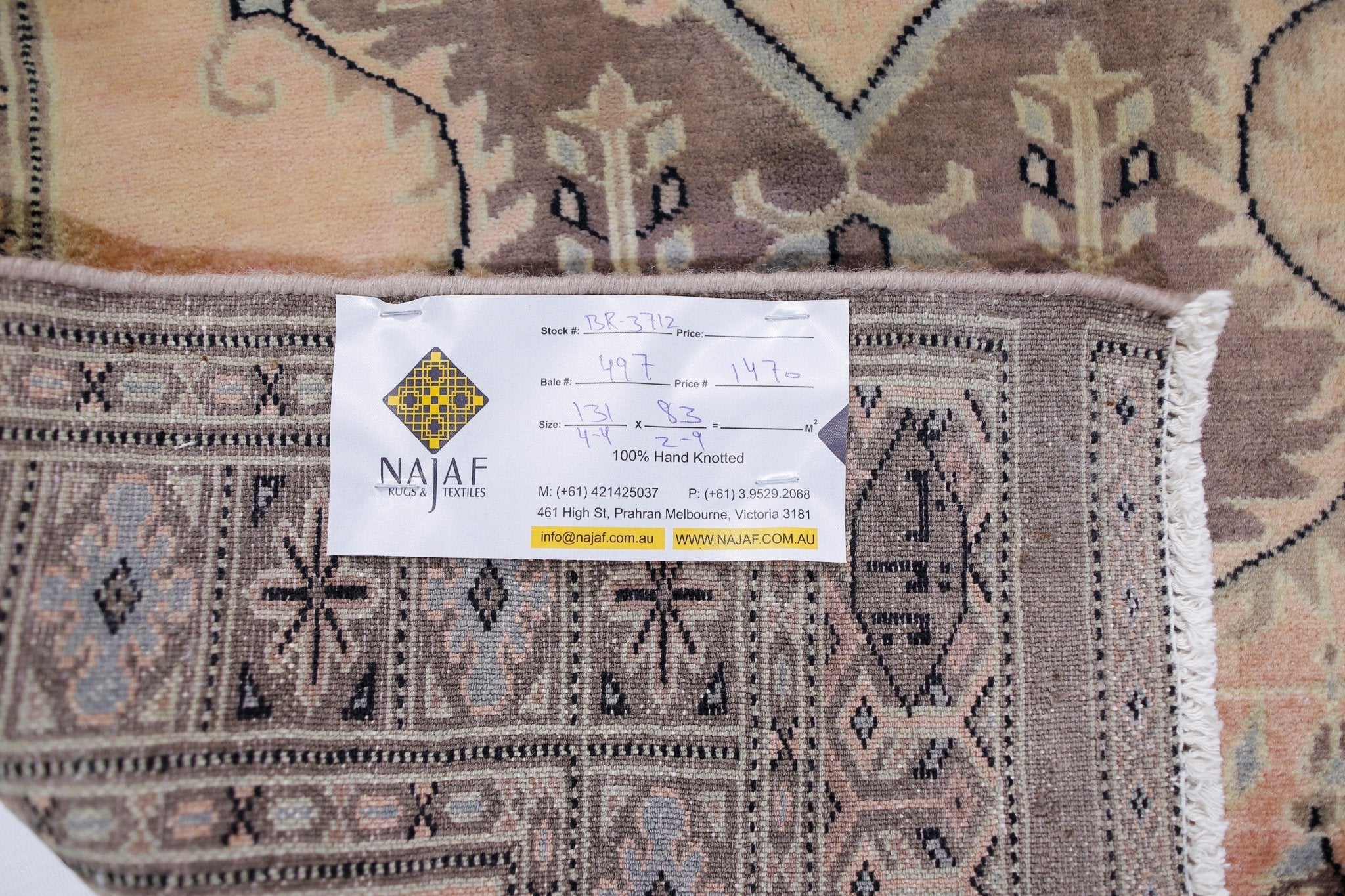 Handmade Vintage Princess Bokhara Rug | 131 x 83 cm | 4'4" x 2'9" - Najaf Rugs & Textile