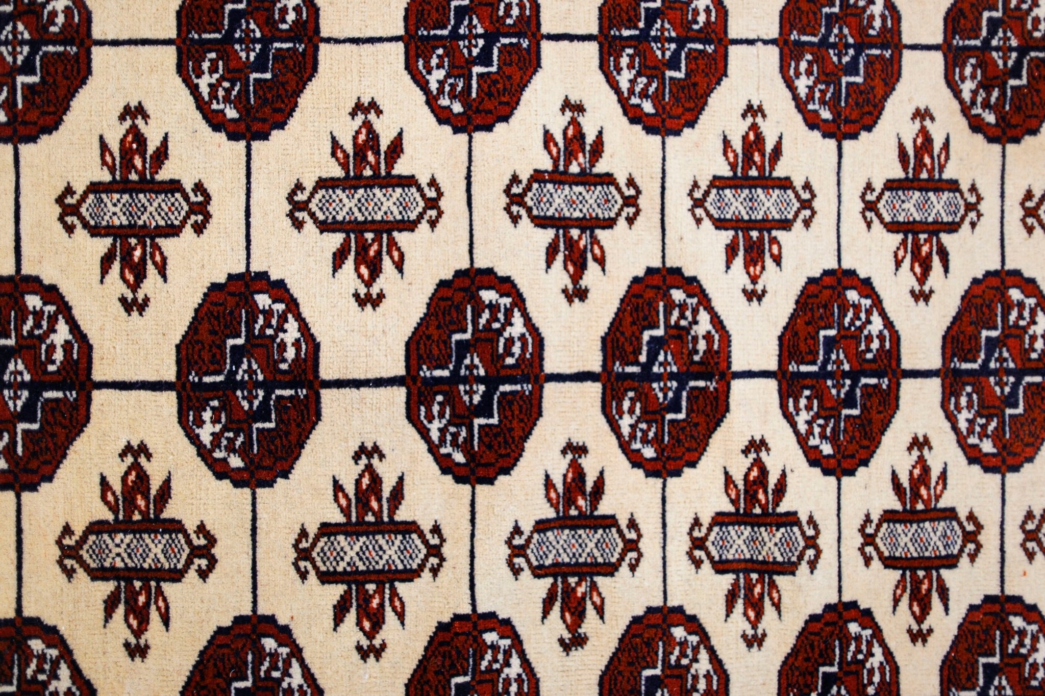 Handmade Vintage Princess Bokhara Rug | 141 x 95 cm | 4'8" x 3'1" - Najaf Rugs & Textile