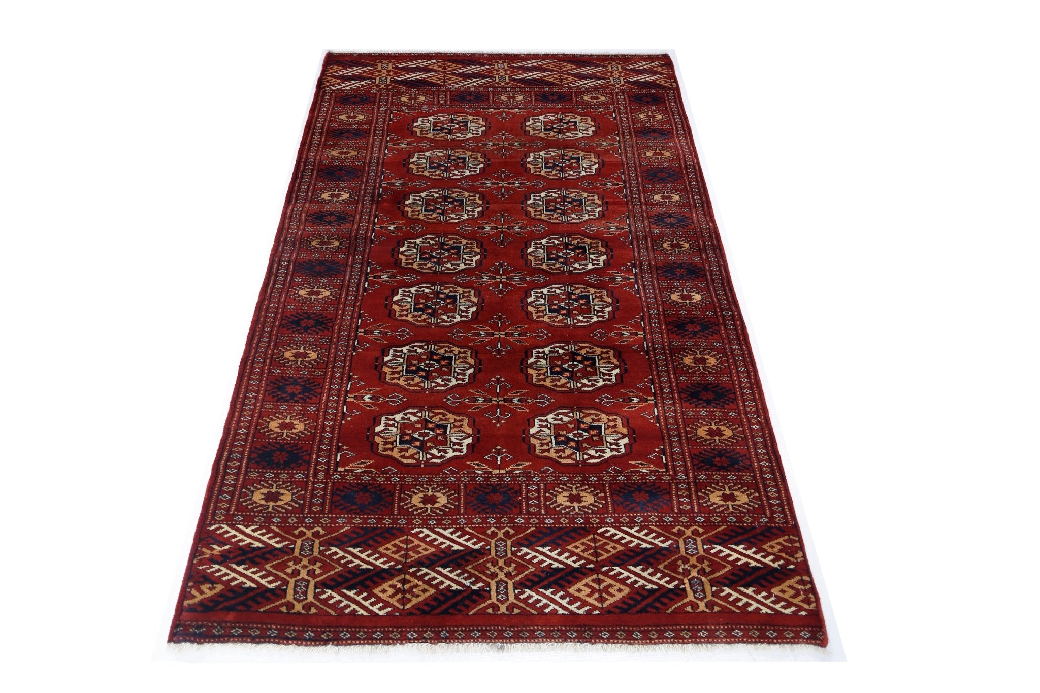 Handmade Vintage Princess Bokhara Rug | 156 x 89 cm | 5'2" x 2'11" - Najaf Rugs & Textile
