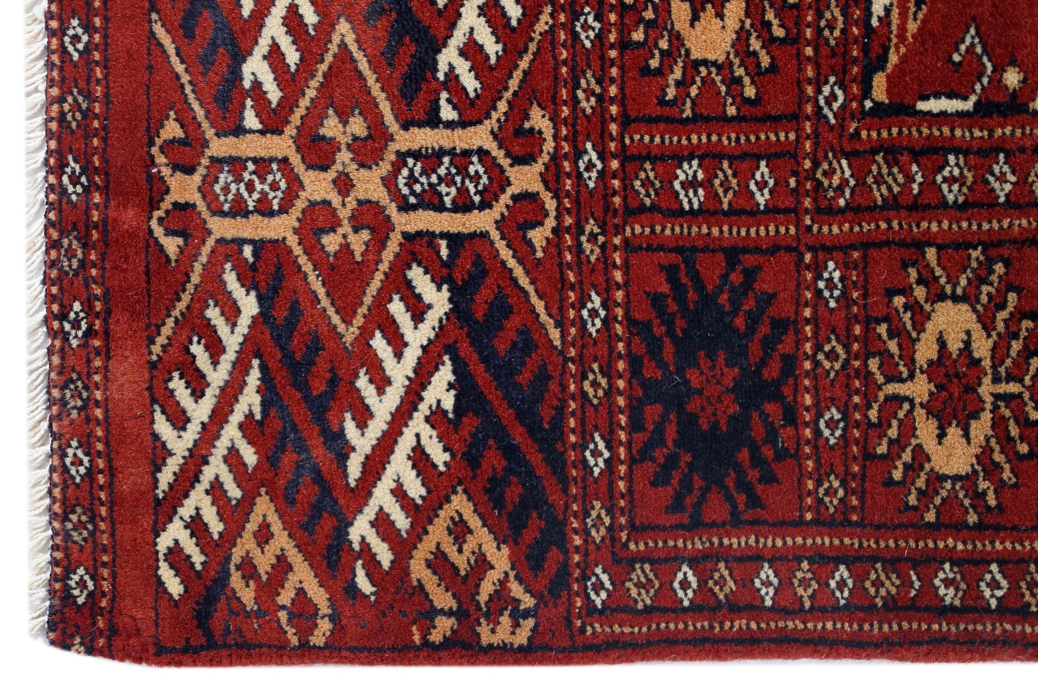 Handmade Vintage Princess Bokhara Rug | 156 x 89 cm | 5'2" x 2'11" - Najaf Rugs & Textile