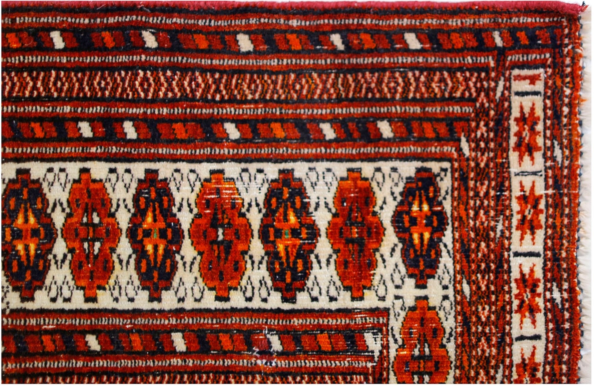 Handmade Vintage Princess Bokhara Rug | 168 x 144 cm | 5'6" x 4'9" - Najaf Rugs & Textile