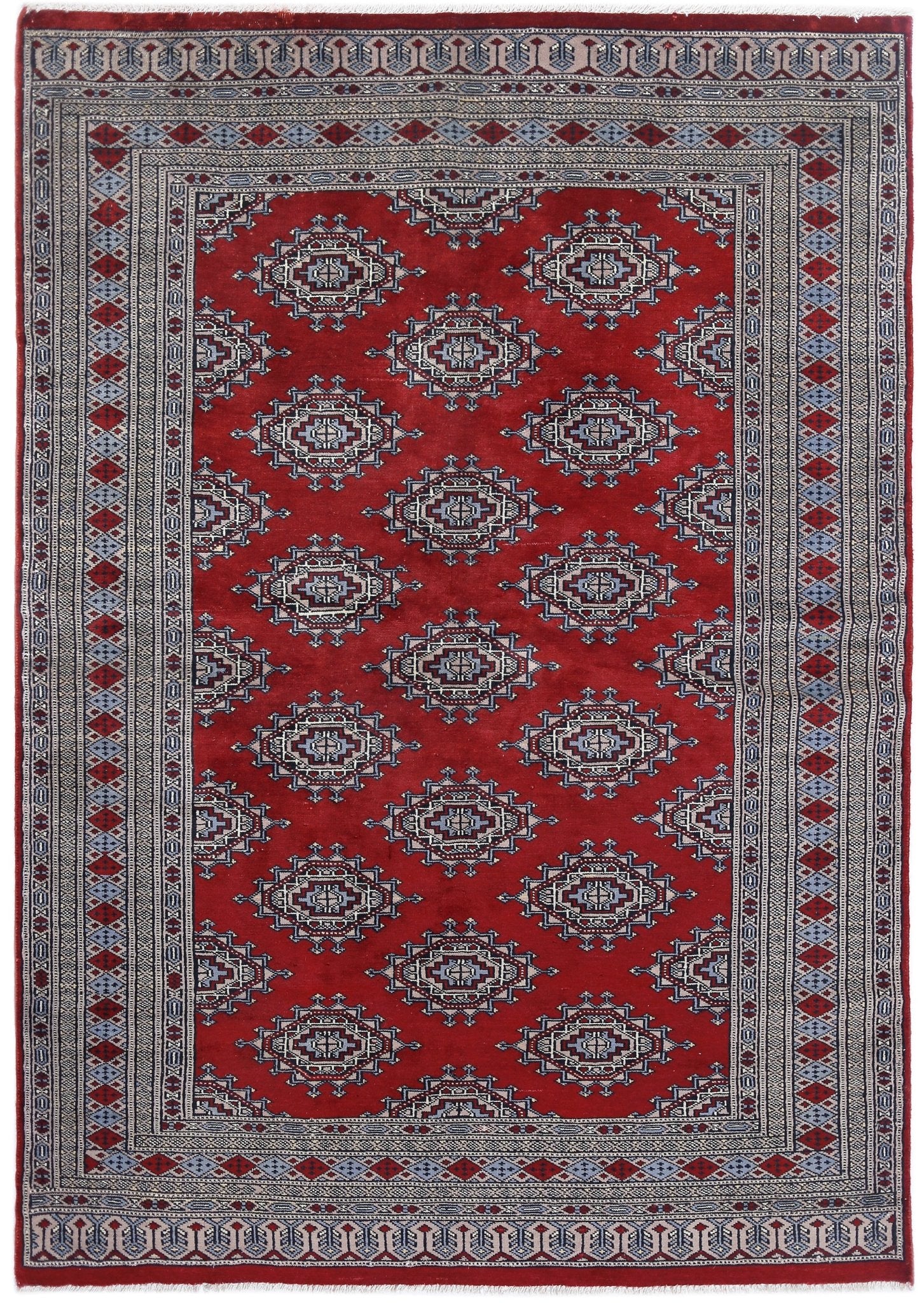 Handmade Vintage Princess Bokhara Rug | 172 x 124 cm | 5'8" x 4'1" - Najaf Rugs & Textile