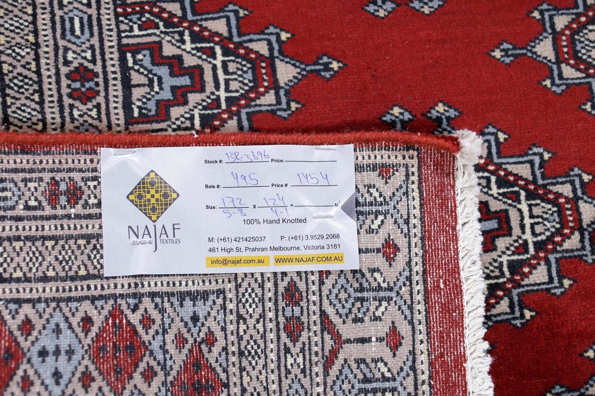 Handmade Vintage Princess Bokhara Rug | 172 x 124 cm | 5'8" x 4'1" - Najaf Rugs & Textile