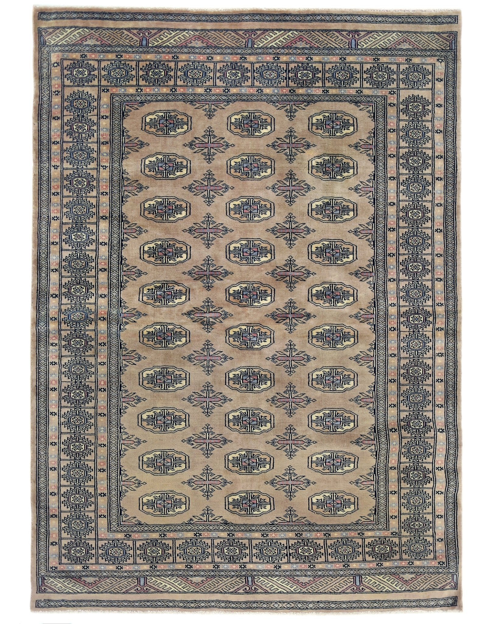 Handmade Vintage Princess Bokhara Rug | 175 x 126 cm | 5'9" x 4'1" - Najaf Rugs & Textile
