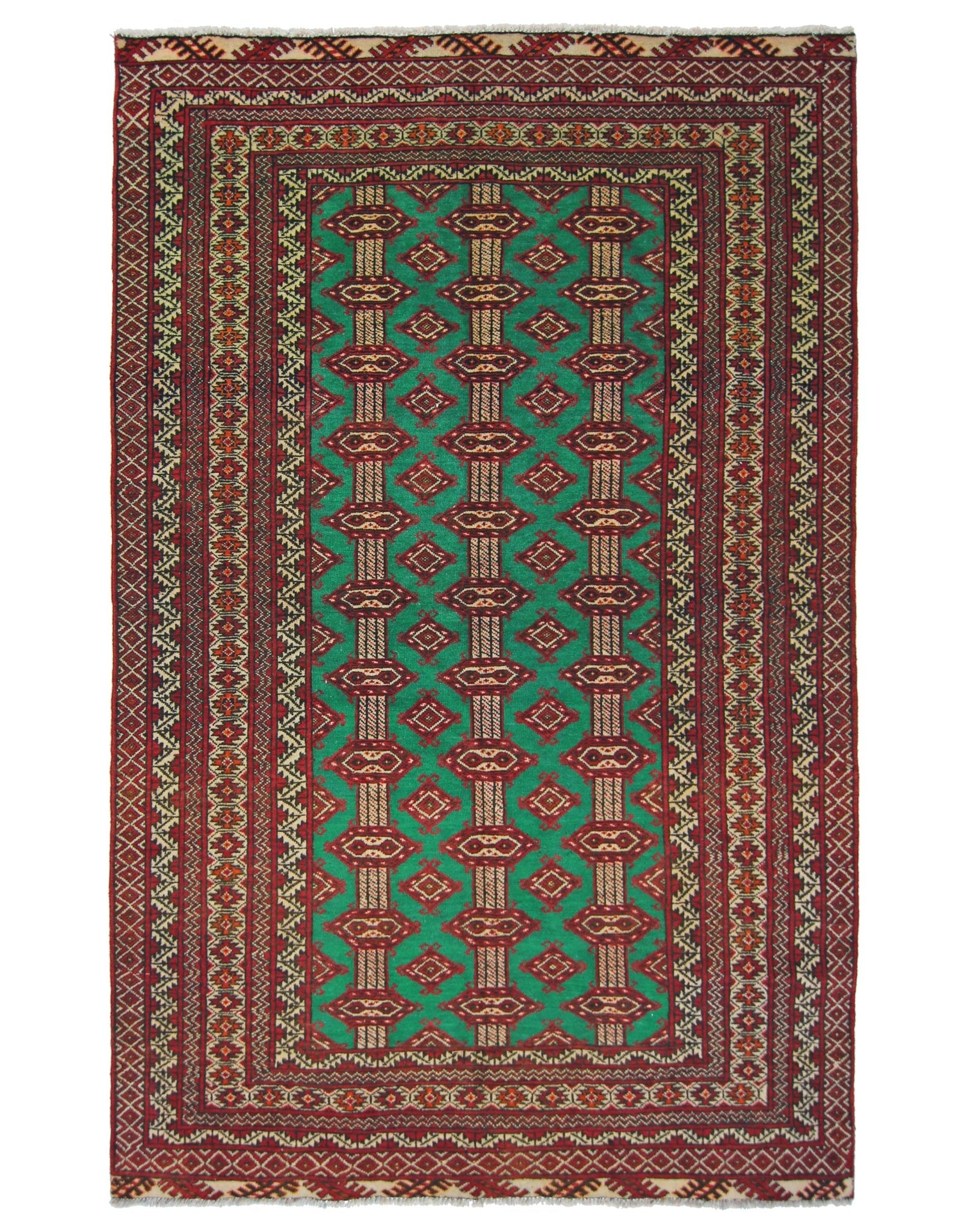 Handmade Vintage Princess Bokhara Rug | 176 x 110 cm | 5'9" x 3'8" - Najaf Rugs & Textile