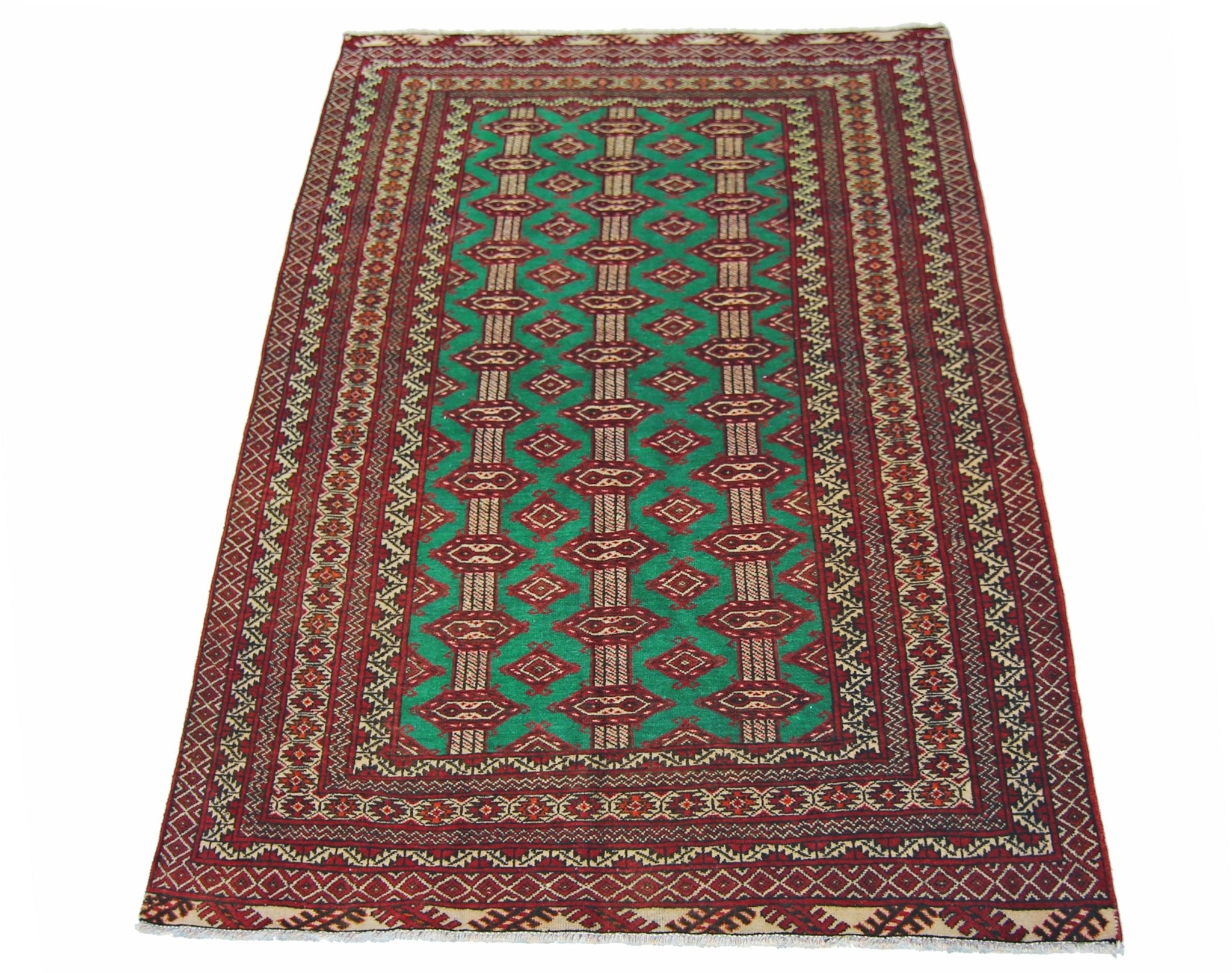 Handmade Vintage Princess Bokhara Rug | 176 x 110 cm | 5'9" x 3'8" - Najaf Rugs & Textile