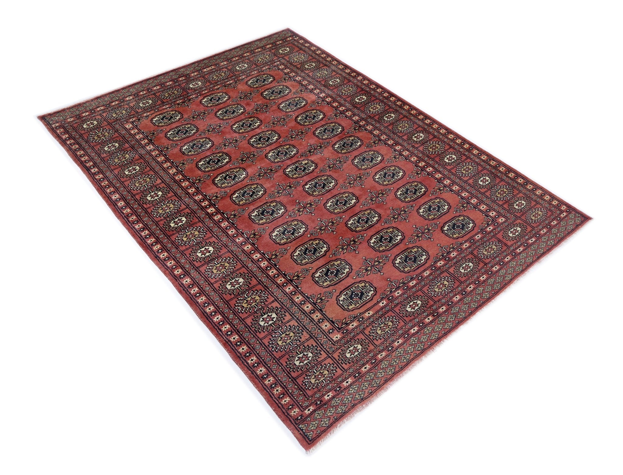 Handmade Vintage Princess Bokhara Rug | 178 x 129 cm | 5'10" x 4'3" - Najaf Rugs & Textile