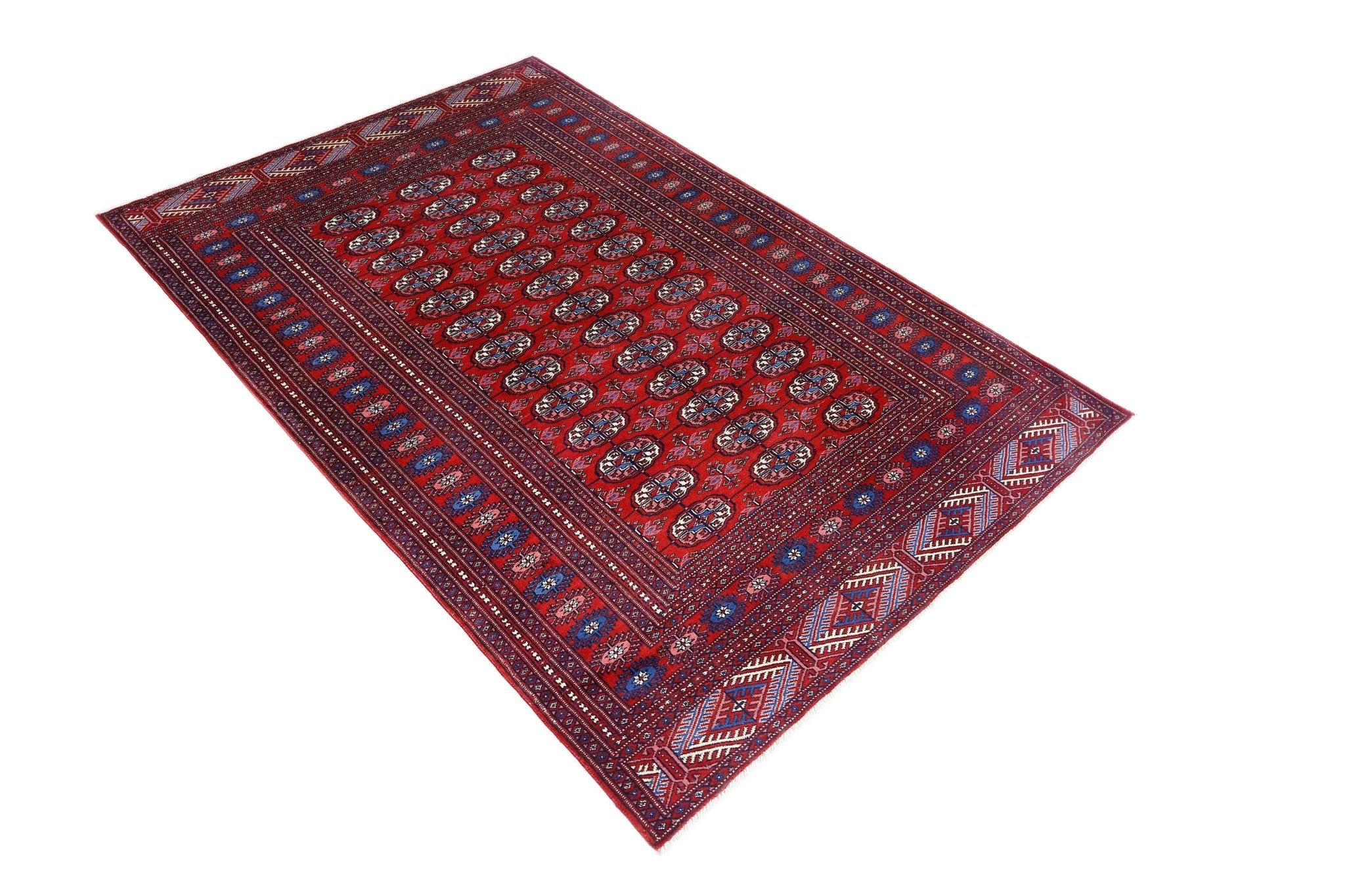 Handmade Vintage Princess Bokhara Rug | 179 x 122 cm | 5'10" x 4' - Najaf Rugs & Textile