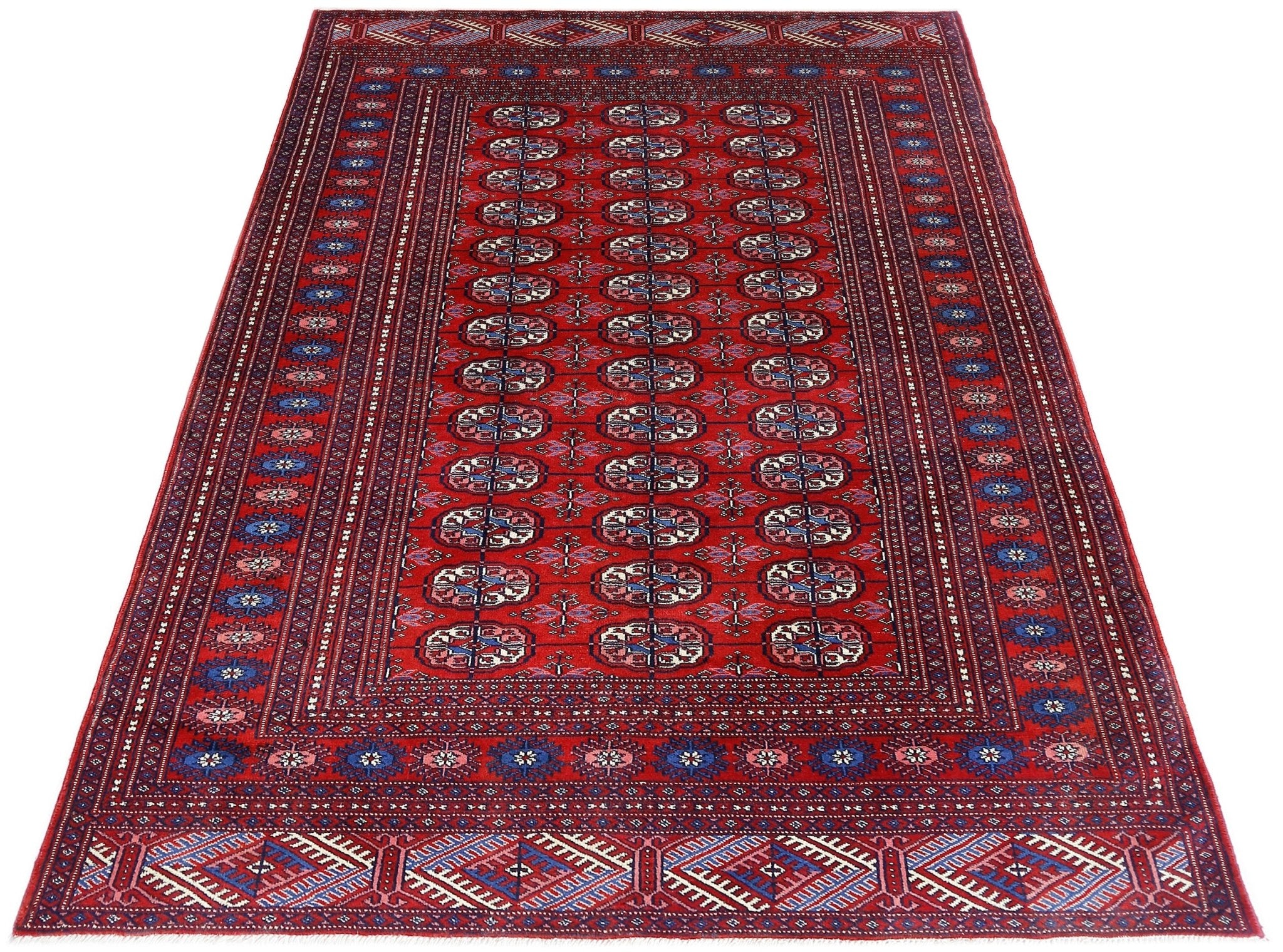 Handmade Vintage Princess Bokhara Rug | 179 x 122 cm | 5'10" x 4' - Najaf Rugs & Textile