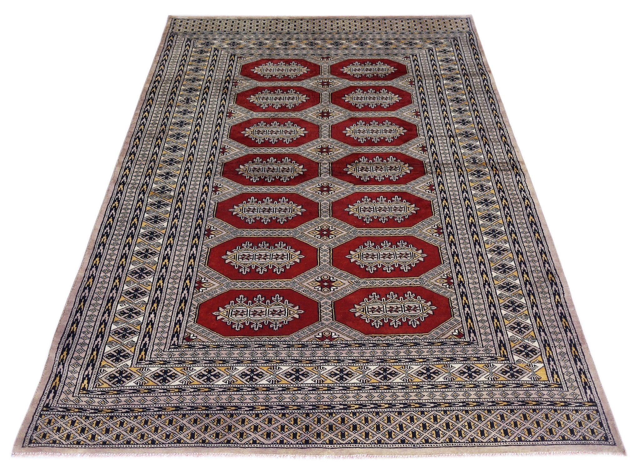 Handmade Vintage Princess Bokhara Rug | 183 x 125 cm | 6' x 4'1" - Najaf Rugs & Textile