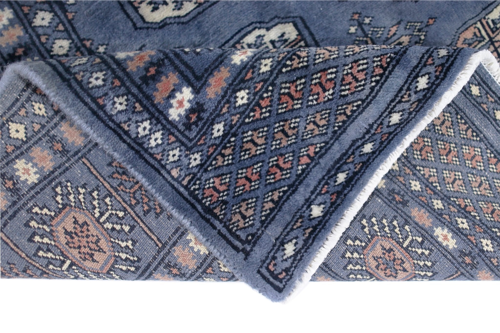 Handmade Vintage Princess Bokhara Rug | 186 x 123 cm | 6'1" x 4' - Najaf Rugs & Textile