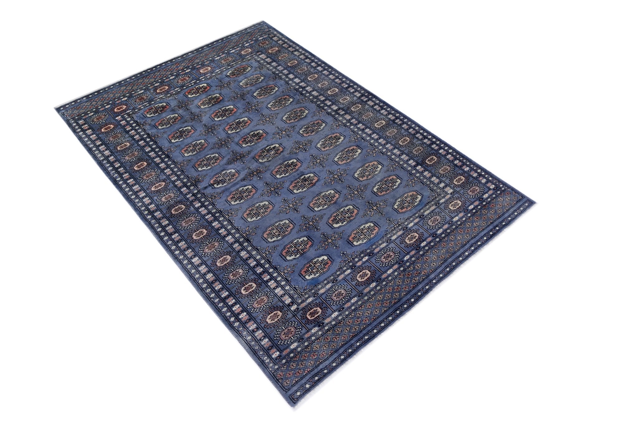 Handmade Vintage Princess Bokhara Rug | 186 x 123 cm | 6'1" x 4' - Najaf Rugs & Textile