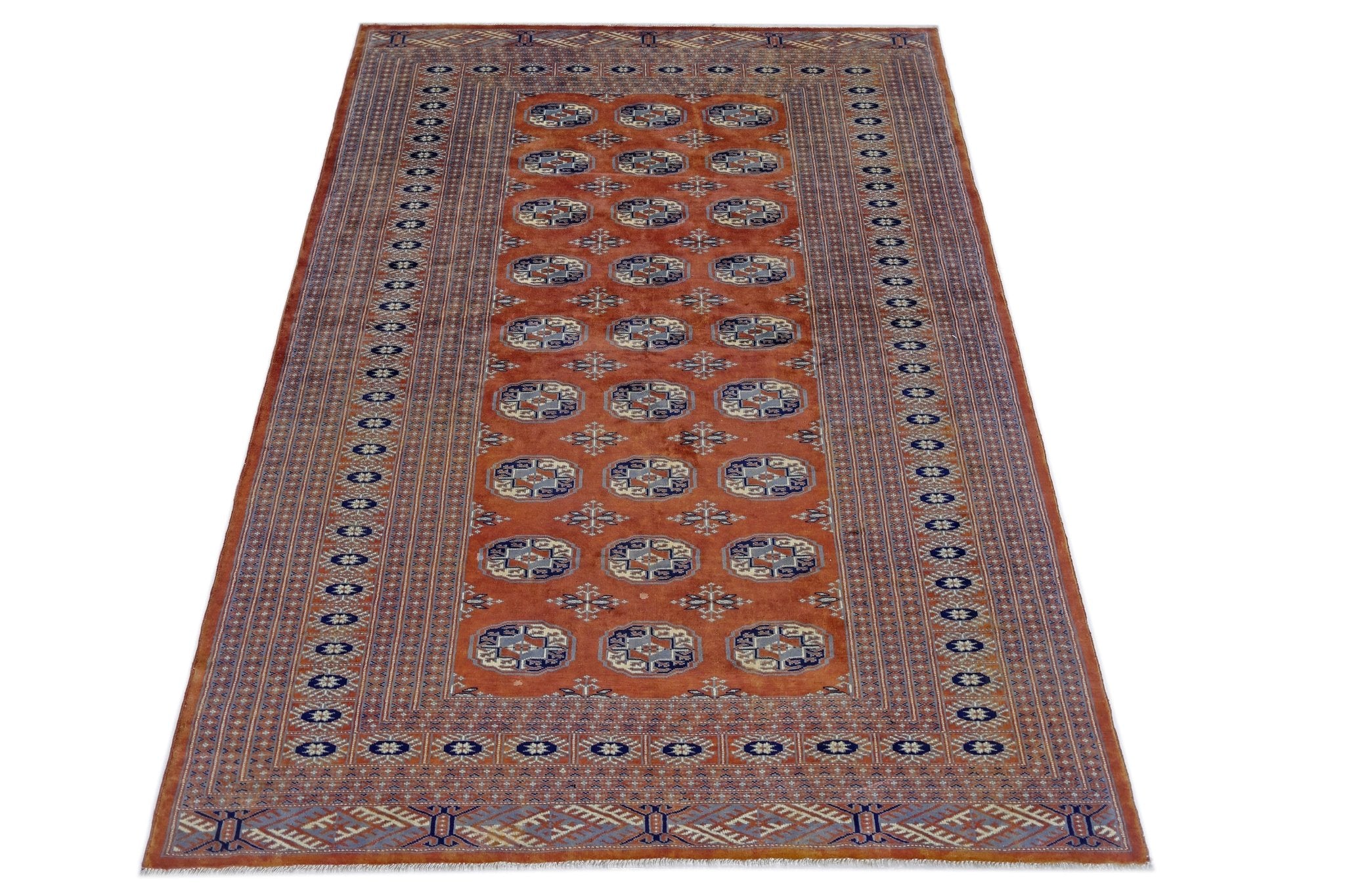 Handmade Vintage Princess Bokhara Rug | 187 x 126 cm | 6'2" x 4'2" - Najaf Rugs & Textile