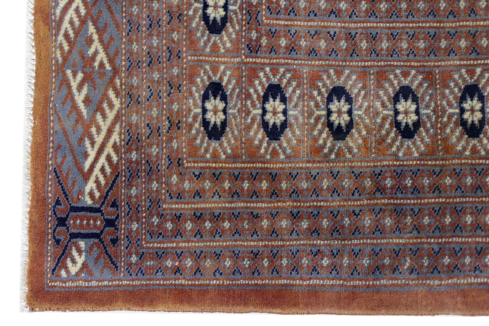 Handmade Vintage Princess Bokhara Rug | 187 x 126 cm | 6'2" x 4'2" - Najaf Rugs & Textile